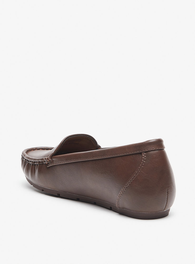 Le Confort Textured Slip-On Loafers-women-shoes-flats-loafers-image-2