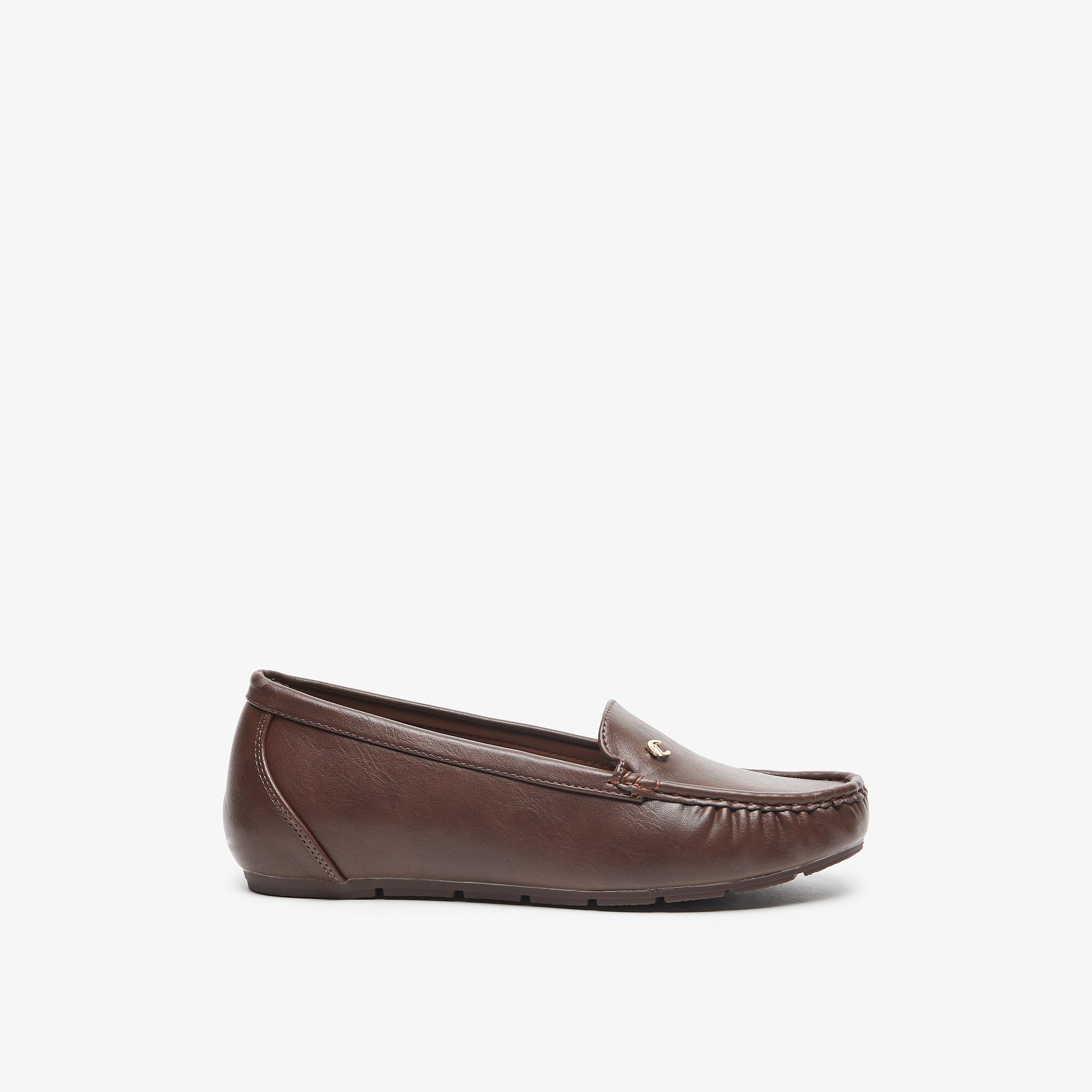 Le Confort Textured Slip-On Loafers-women-shoes-flats-loafers-image-3