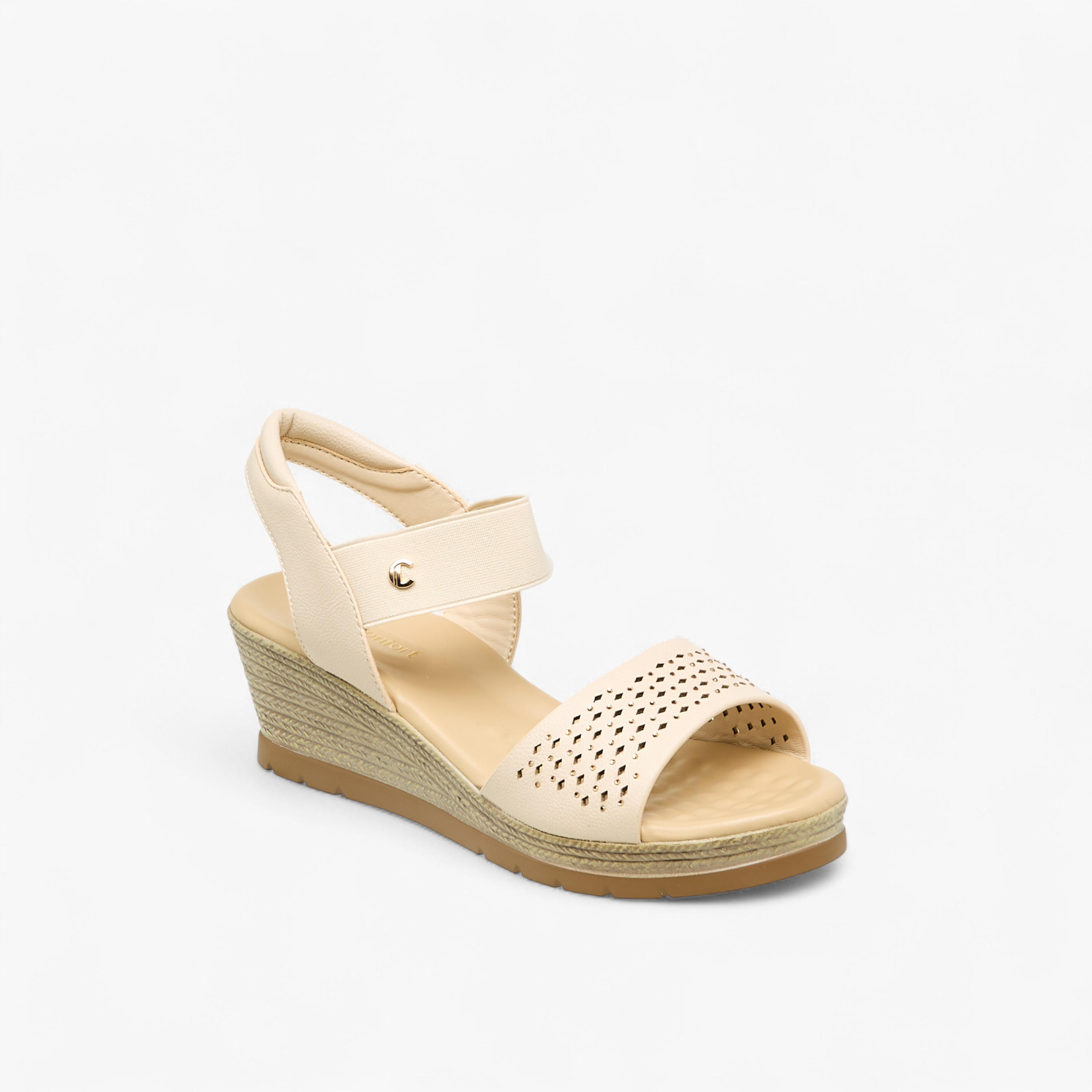 Le Confort Women Wedge Heel Slingback Sandals-women-shoes-sandals-heeled-image-2