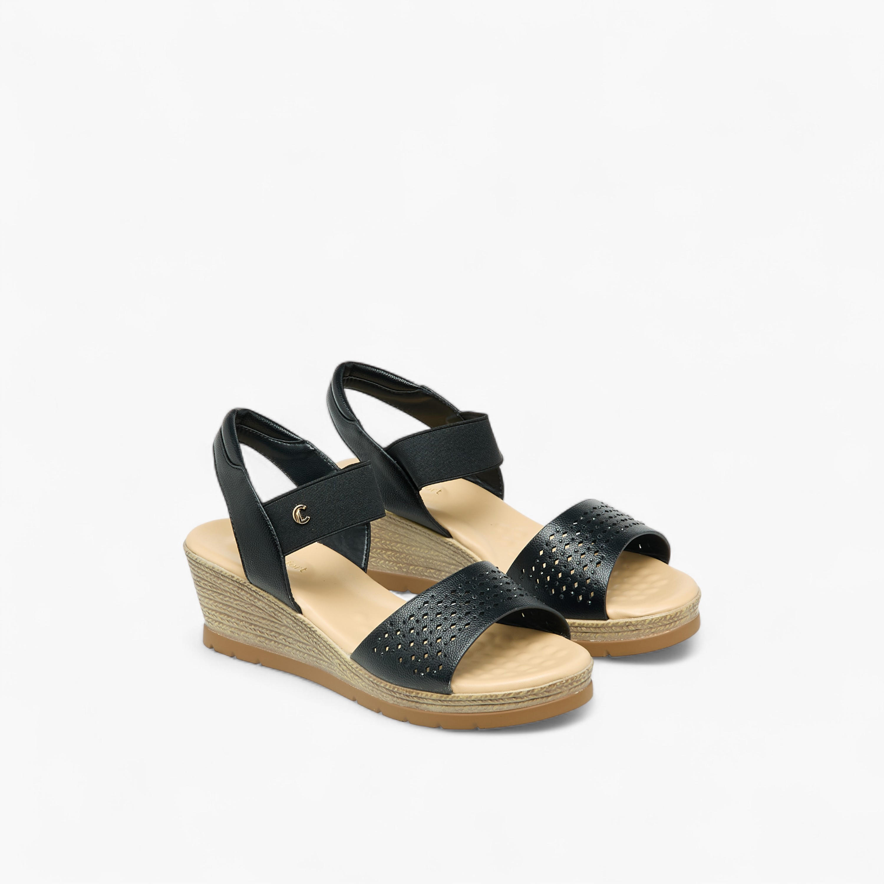 Le Confort Women Wedge Heel Slingback Sandals-women-shoes-sandals-heeled-image-1