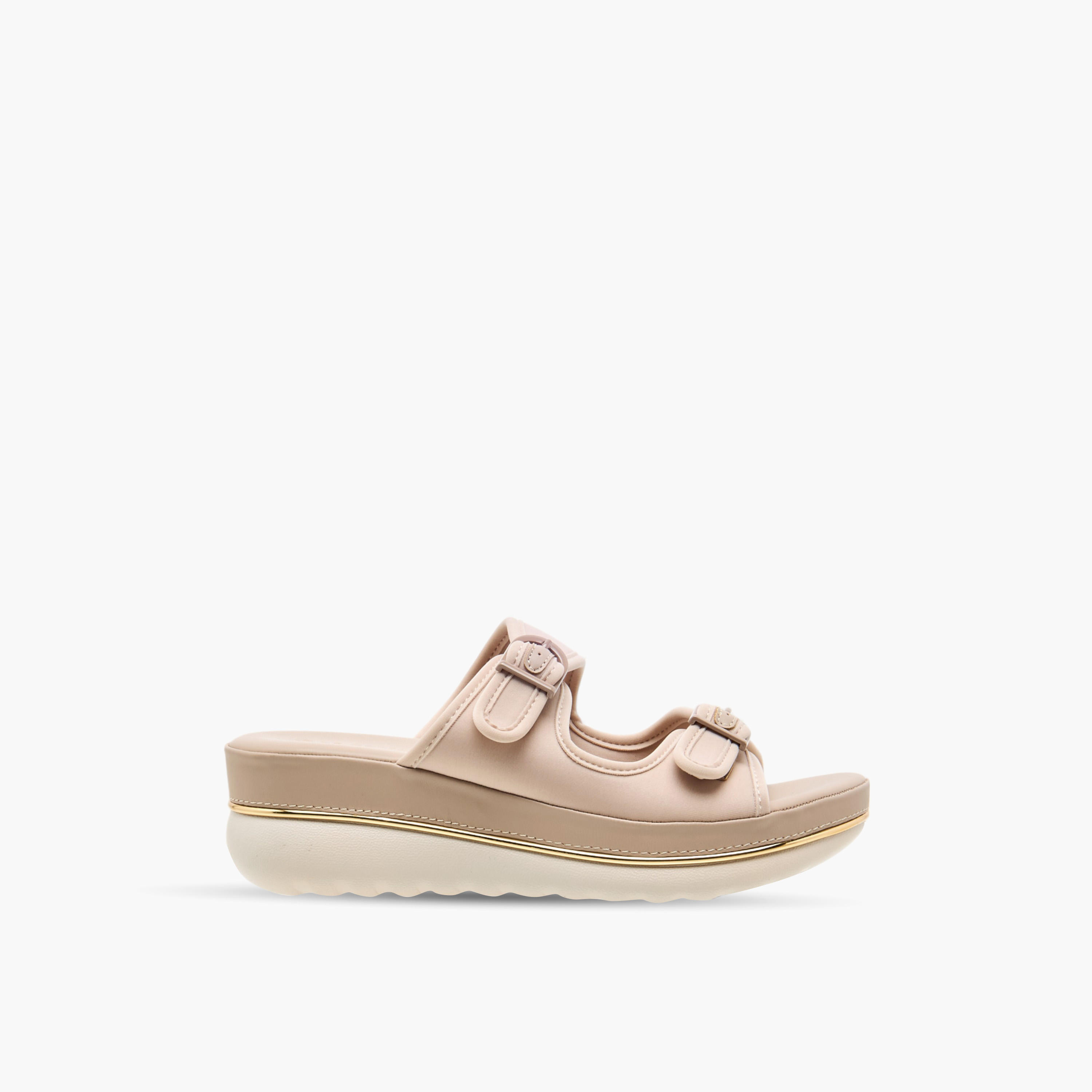 Le Confort Buckle Strap Slip-On Platform Comfort Sandals-women-shoes-flats-sandals-image-3