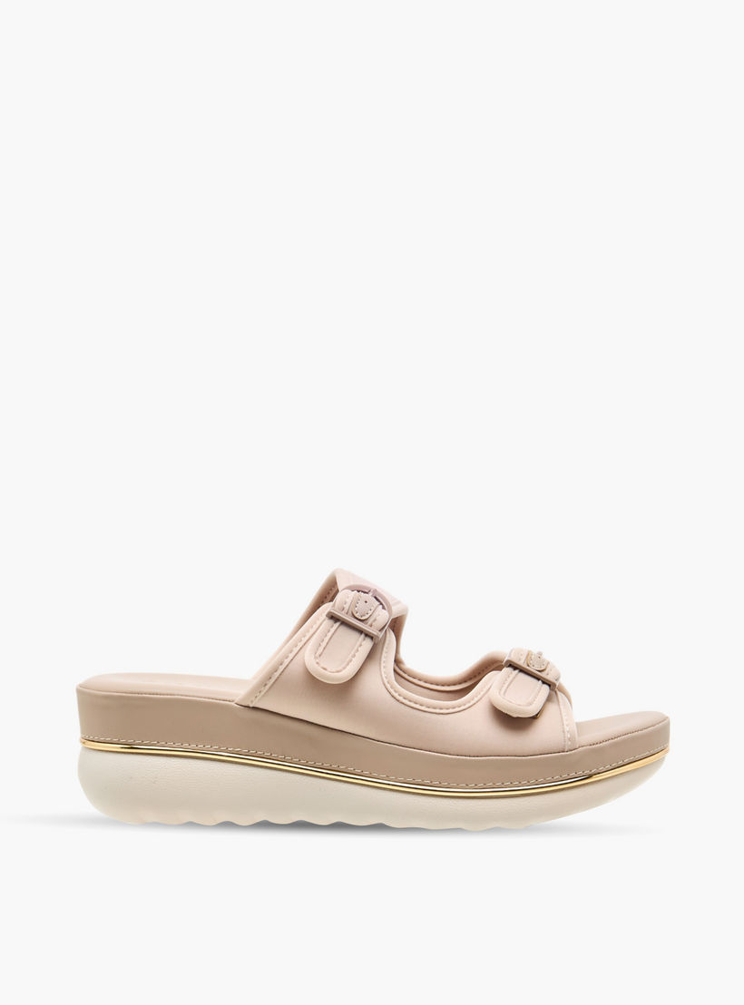 Le Confort Buckle Strap Slip-On Platform Comfort Sandals-women-shoes-flats-sandals-image-3