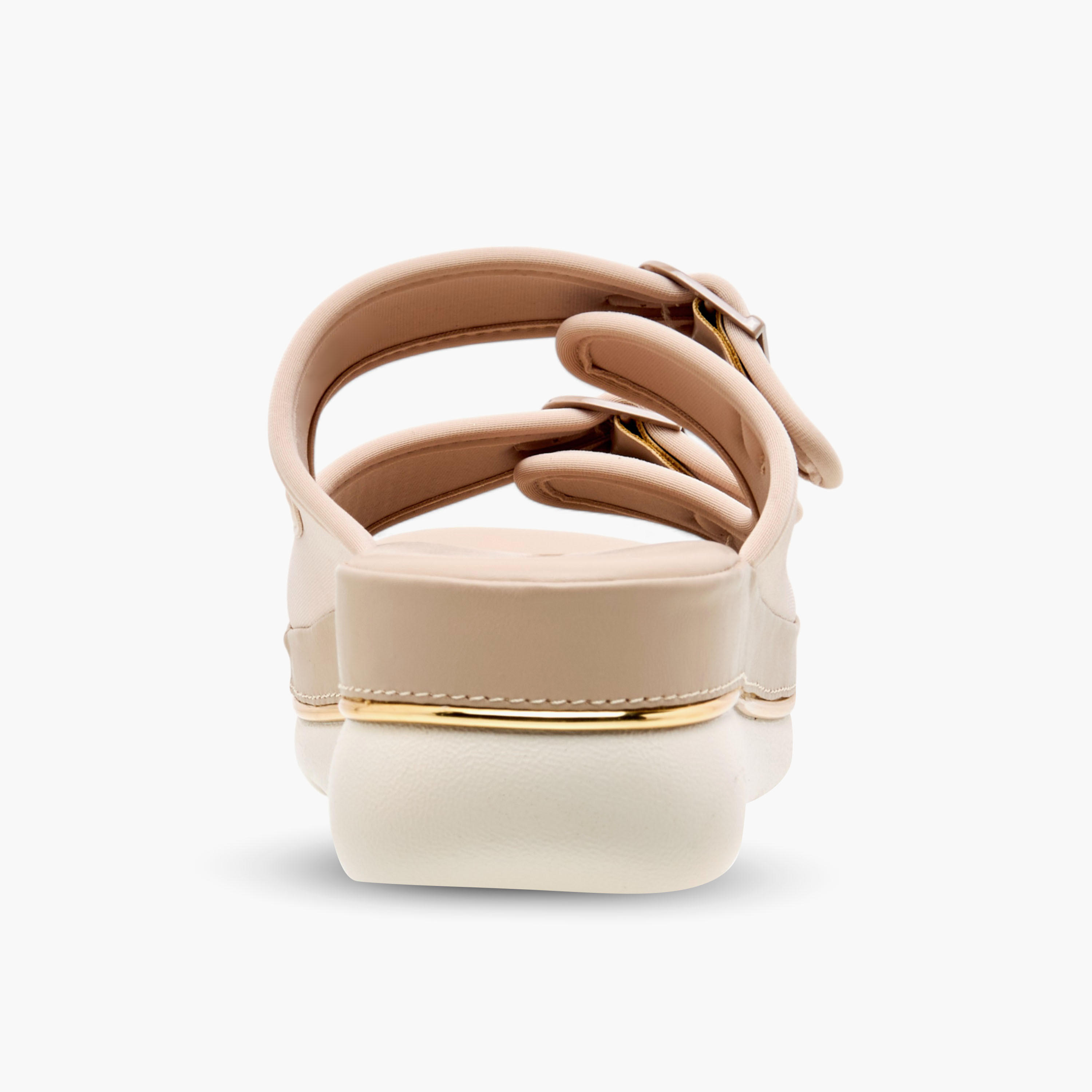 Le Confort Buckle Strap Slip-On Platform Comfort Sandals-women-shoes-flats-sandals-image-5