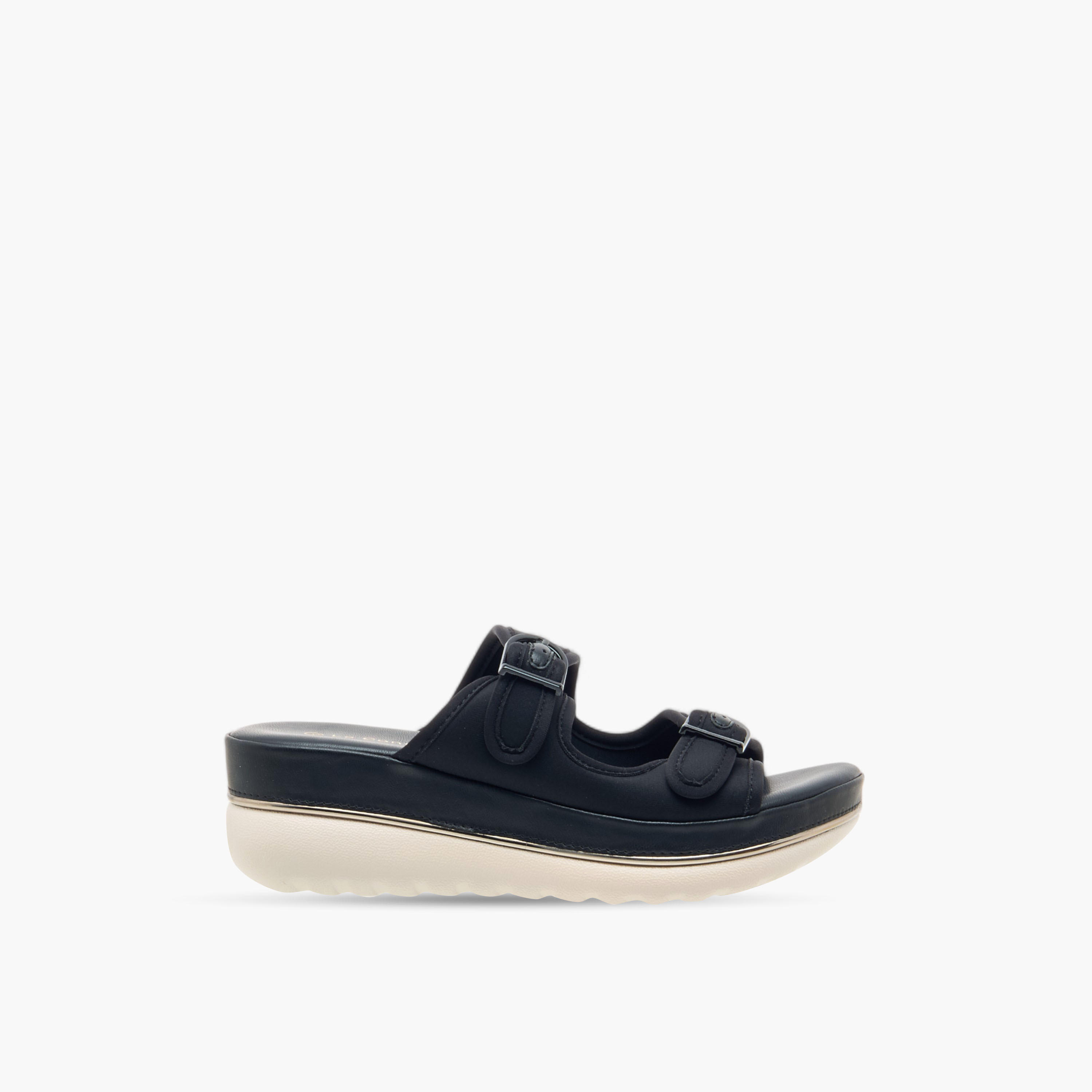 صندل بلاتفورم مريح سهل الارتداء بحزام بإبزيم من لو كونفورت-women-shoes-flats-sandals-image-3
