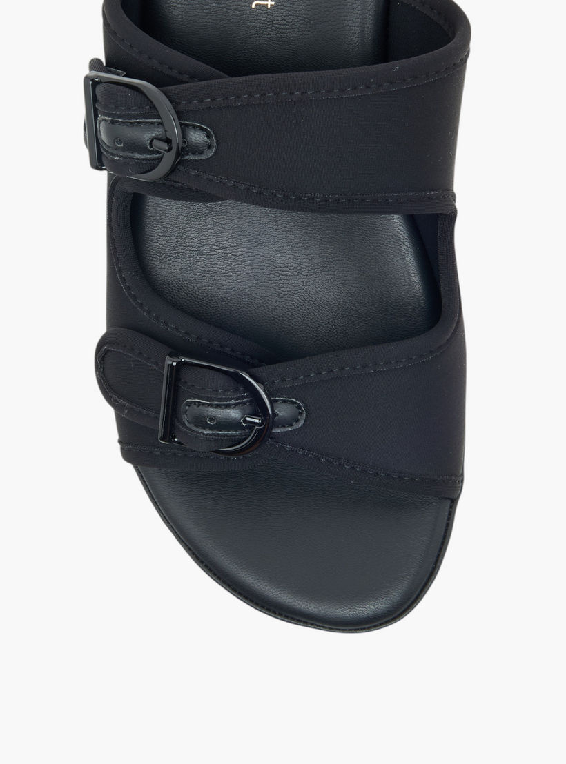 Le Confort Buckle Strap Slip-On Platform Comfort Sandals-women-shoes-flats-sandals-image-4
