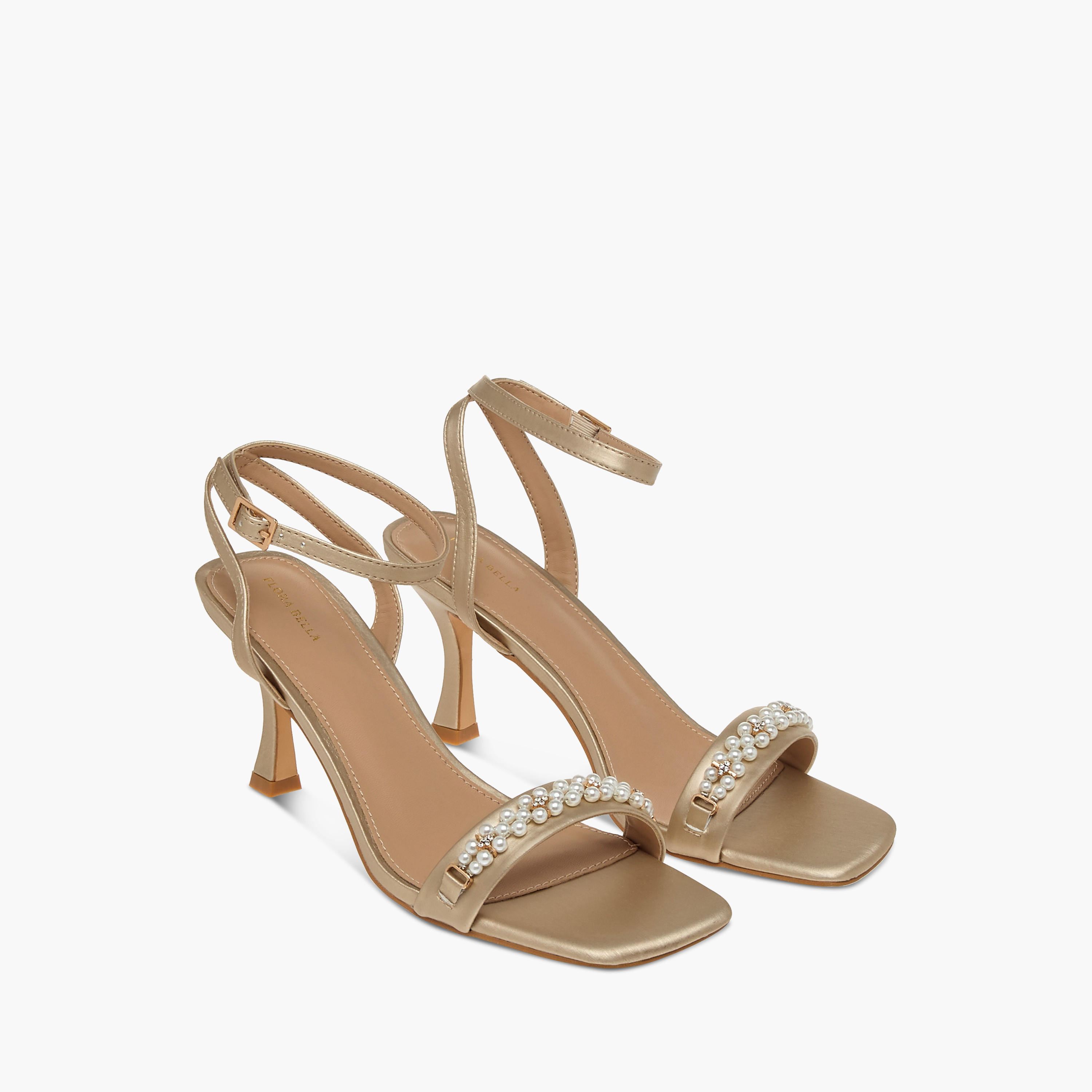 Flora Bella Pearl Embellished Slip-On Stiletto Sandals with Buckle Closure-women-shoes-sandals-heeled-image-1