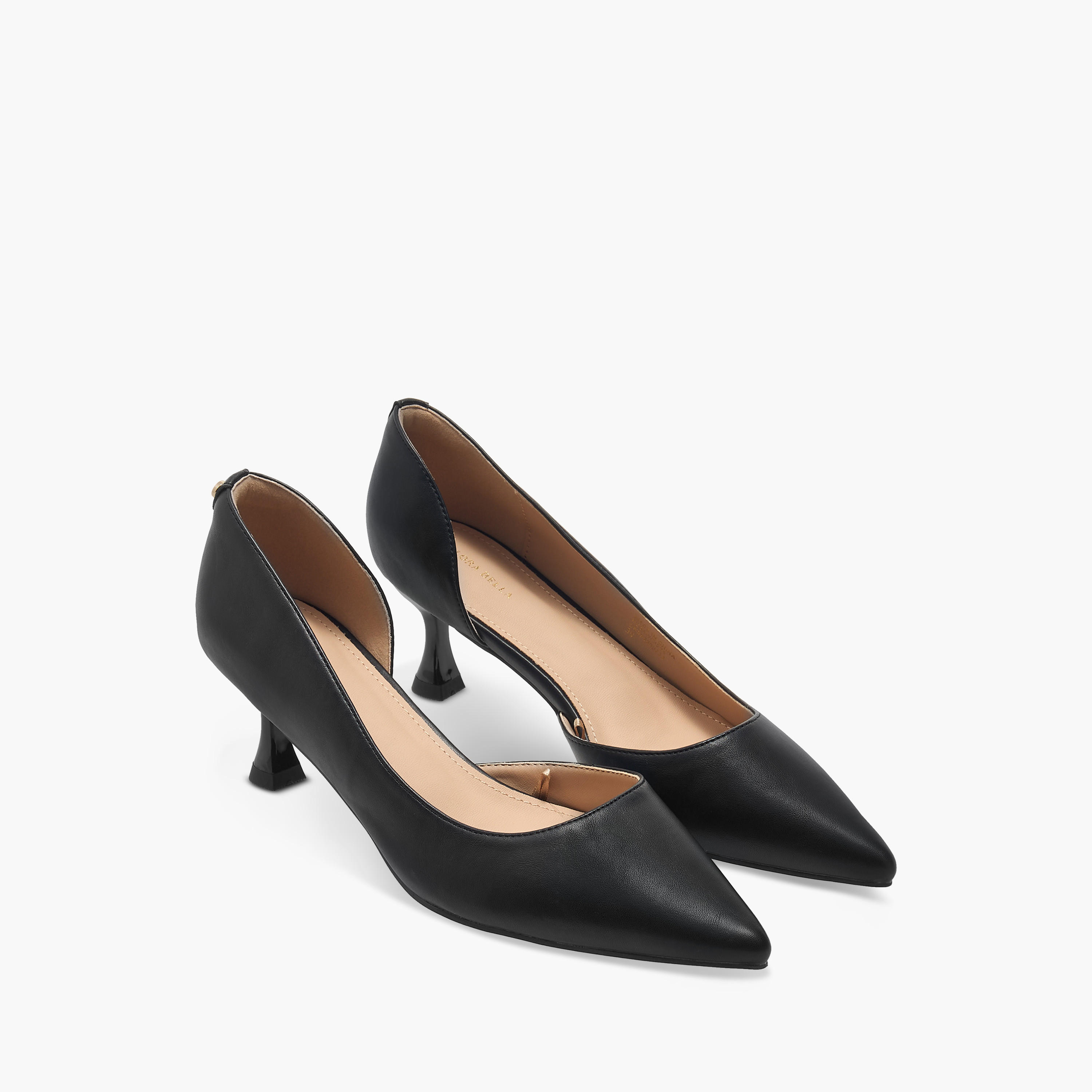 Flora Bella Solid Pointed Toe Sandals with Flared Heels-women-shoes-heels-image-1