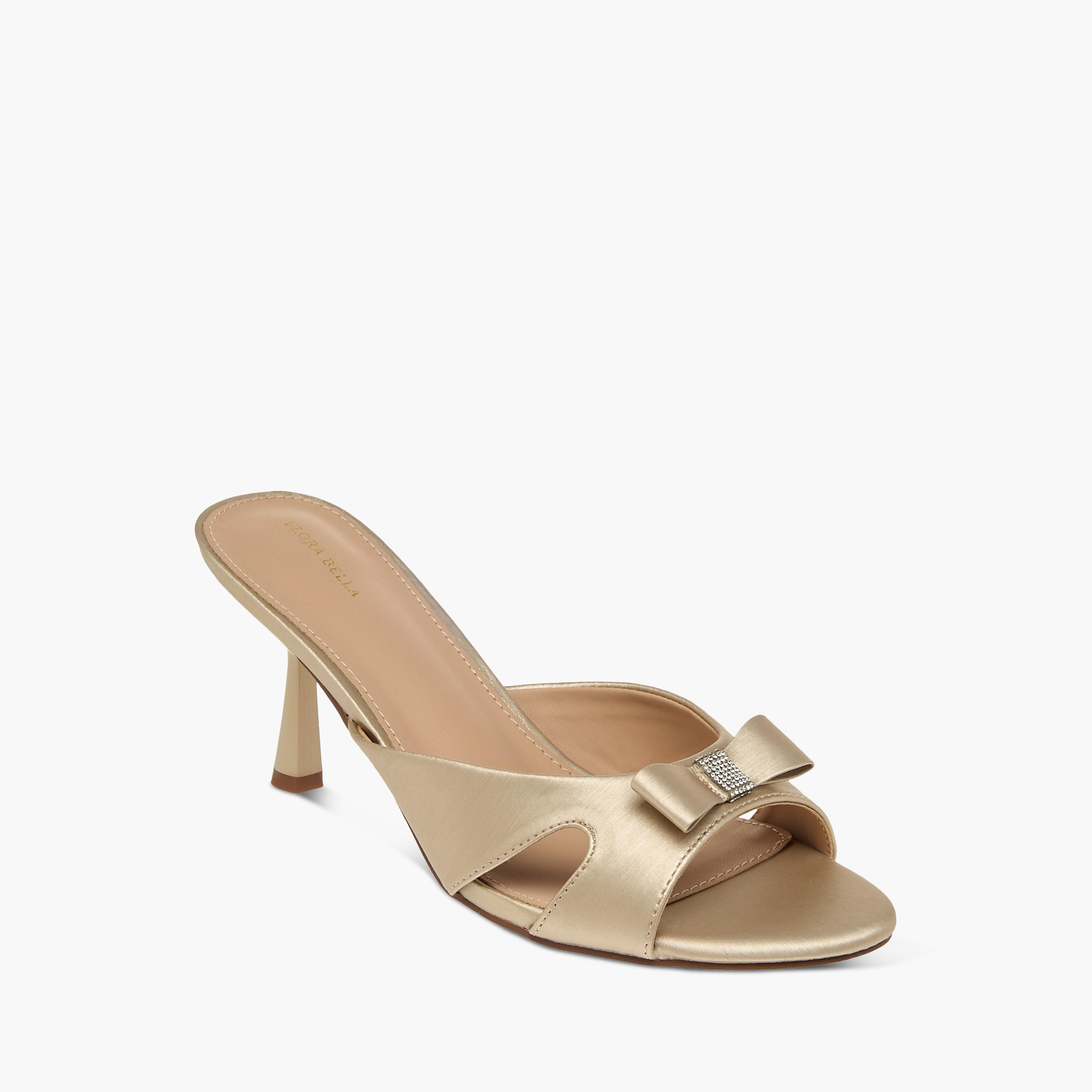 Flora Bella Bow Accent Slip-On Sandals with Stiletto Heels-women-shoes-sandals-heeled-image-2