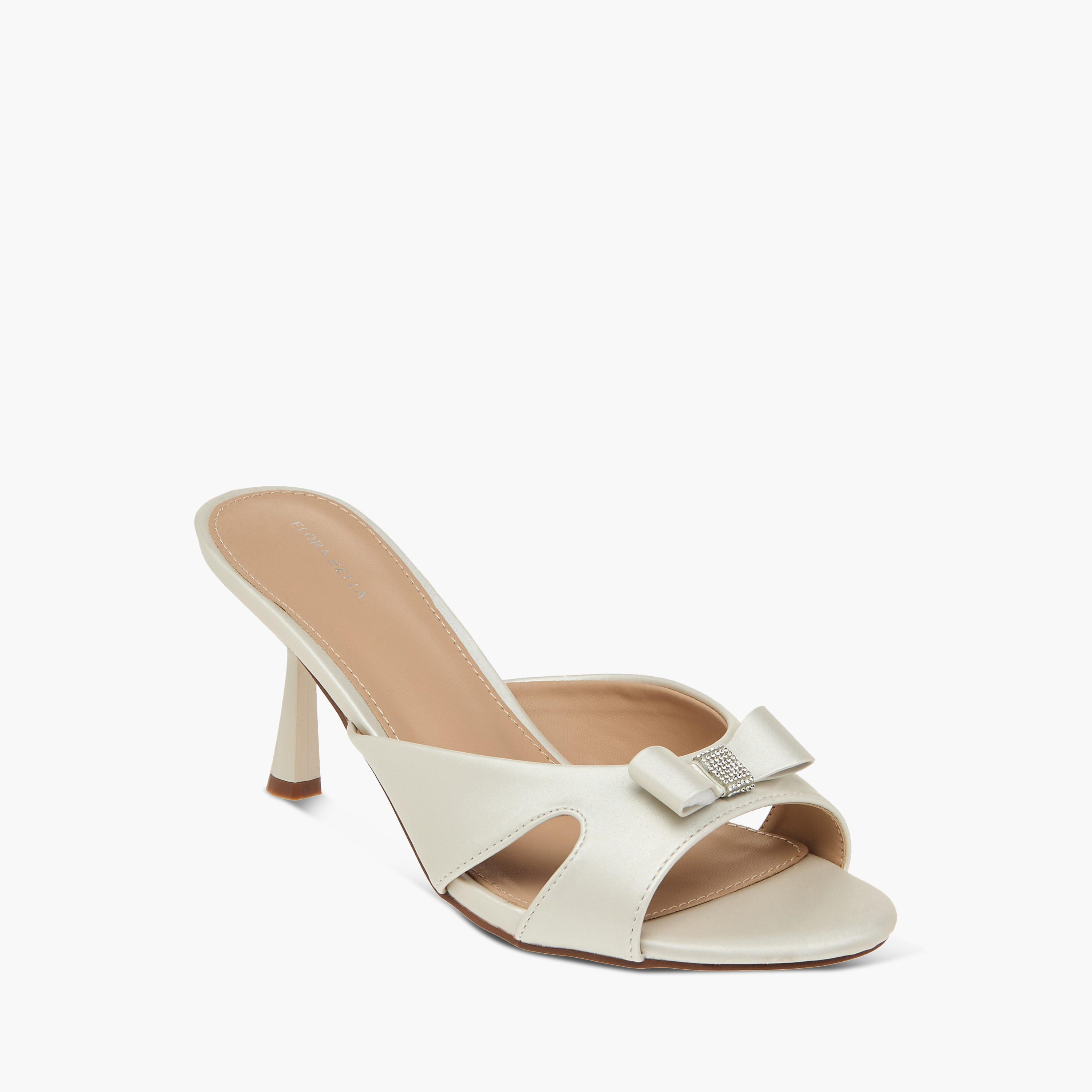 Flora Bella Bow Accent Slip-On Sandals with Stiletto Heels-women-shoes-sandals-heeled-image-2