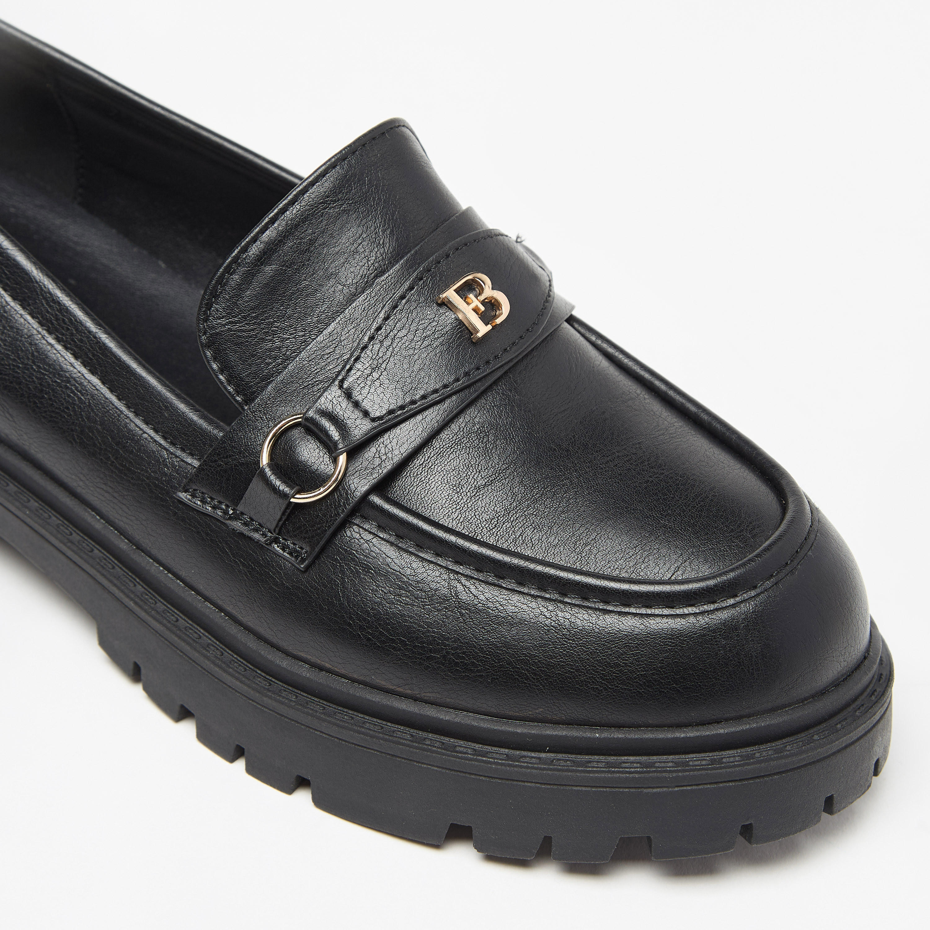 Flora Bella Monogram Print Slip-On Chunky Loafers with Metallic Accent-women-shoes-flats-loafers-image-5