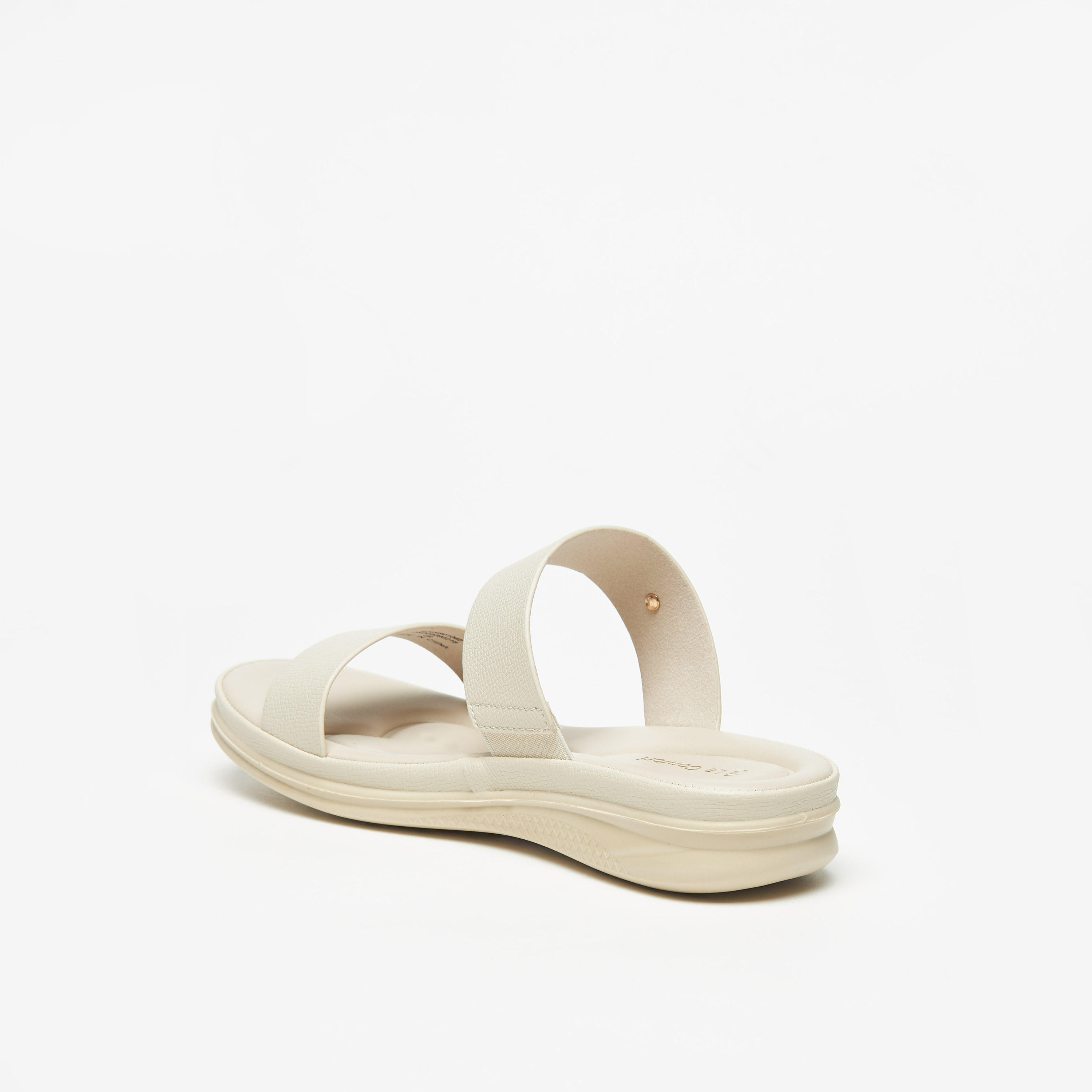 صندل سهل الارتداء بارز الملمس بمقدمة مفتوحة من لو كونفورت-women-shoes-flats-sandals-image-2