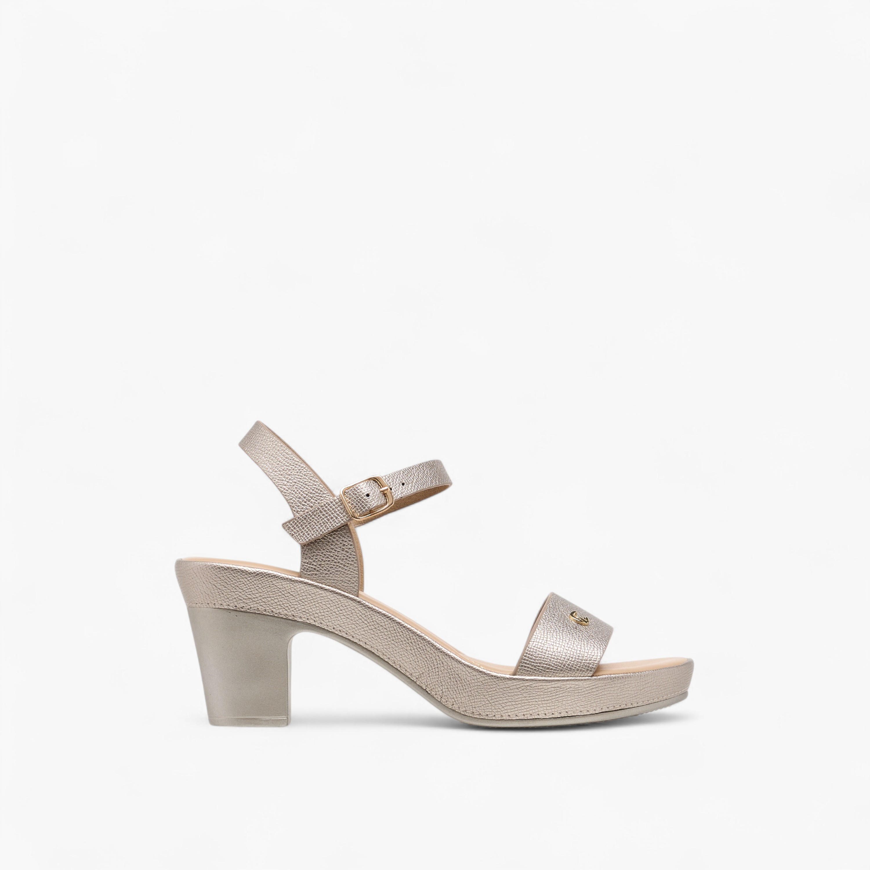 Le Confort Textured Strap Sandals with Block Heel-women-shoes-sandals-heeled-image-3
