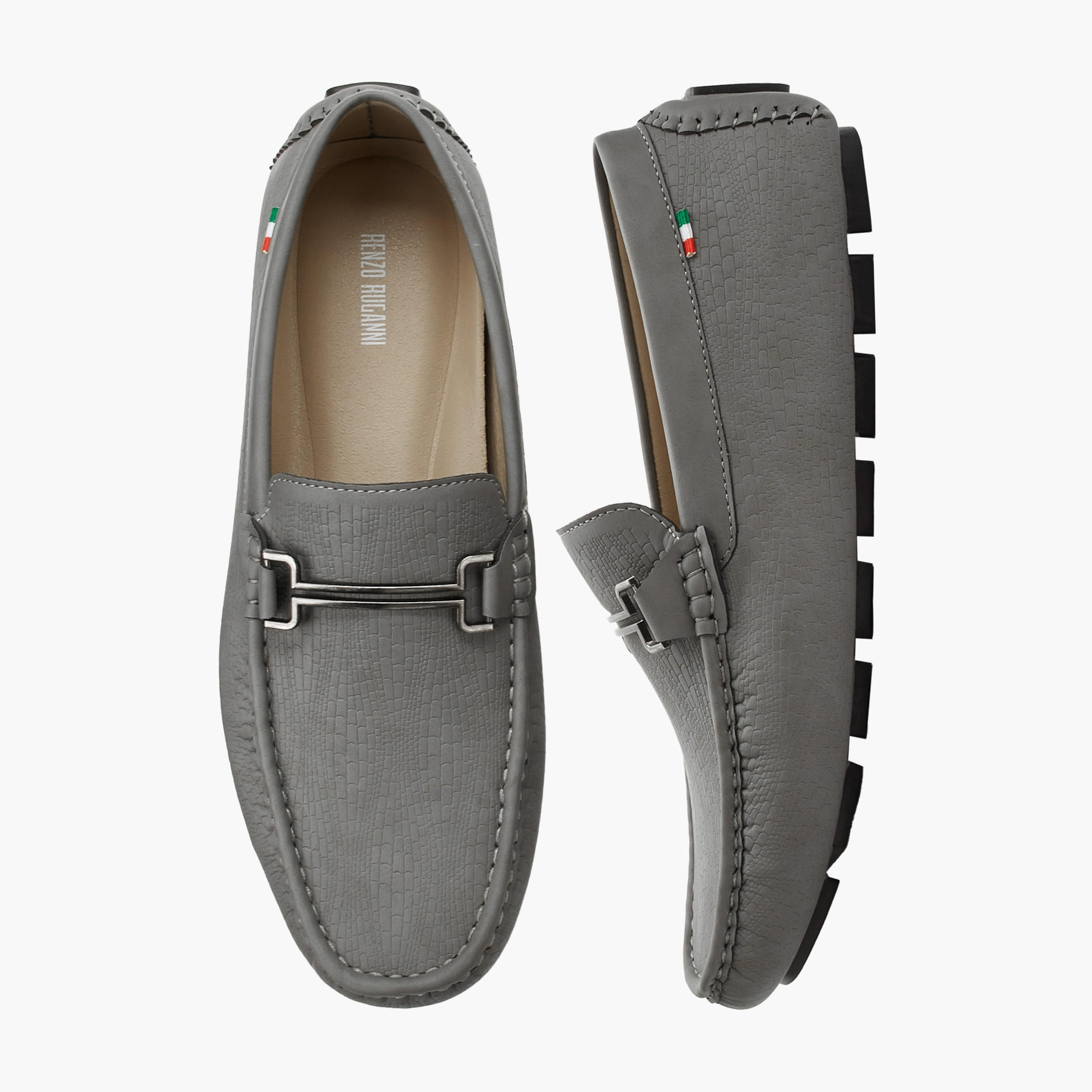 Renzo Ruganni Men Flexible Slip-On Moccasins-men-shoes-loafersandmoccasins-image-1