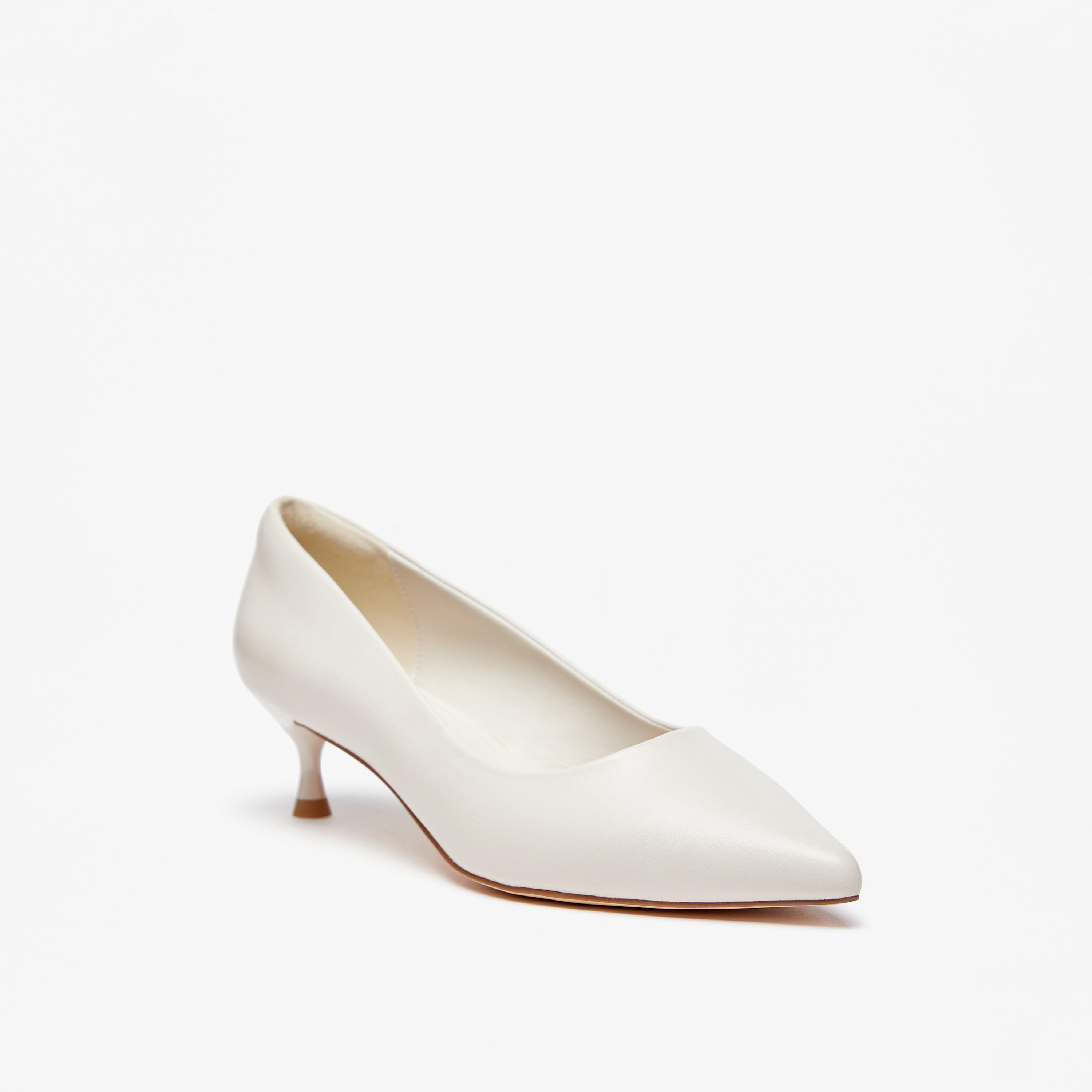 Celeste Women's Solid Slip-On Pumps with Kitten Heels-women-shoes-heels-image-1