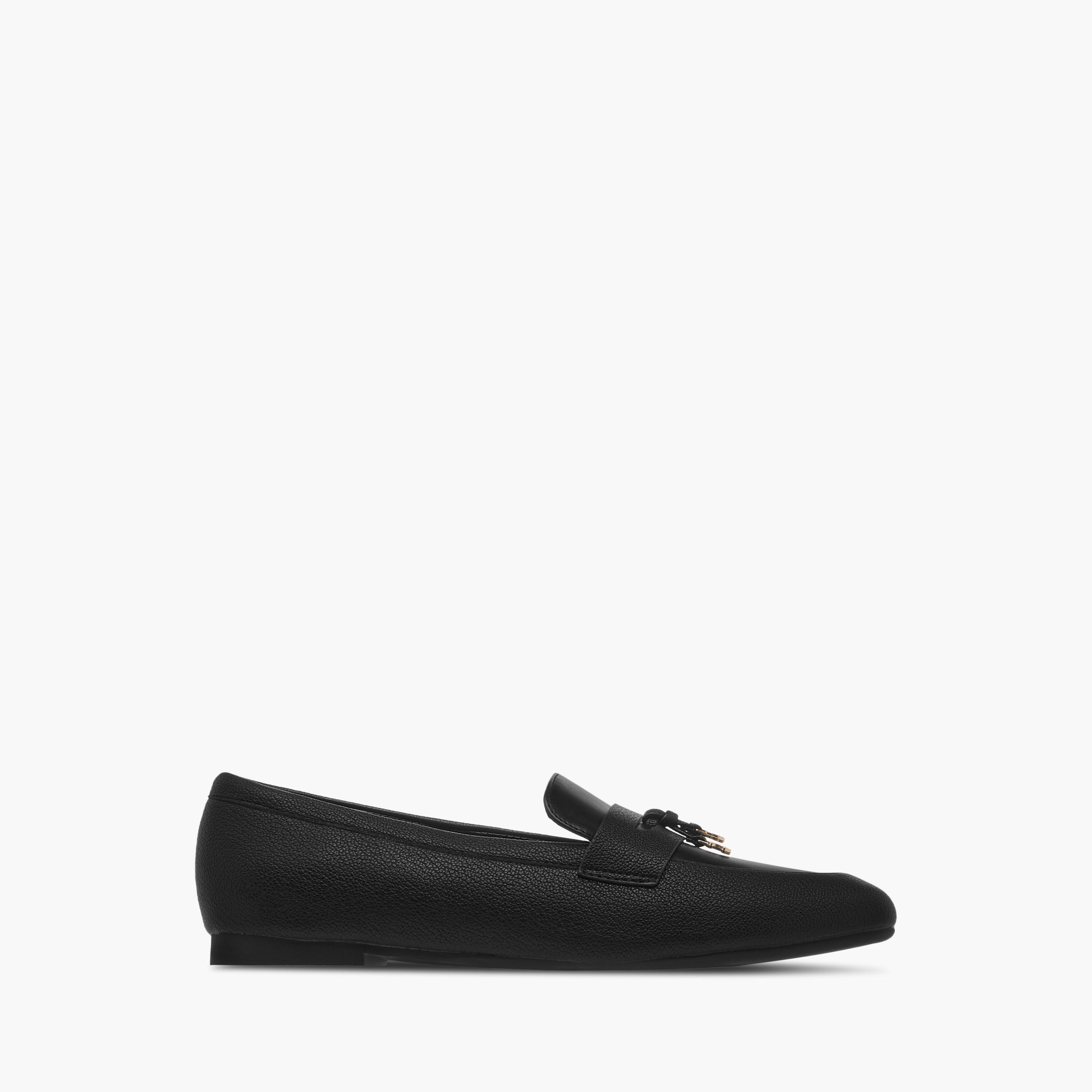 Celeste Women's Solid Slip-On Loafers with Charm Detail-women-shoes-flats-loafers-image-3