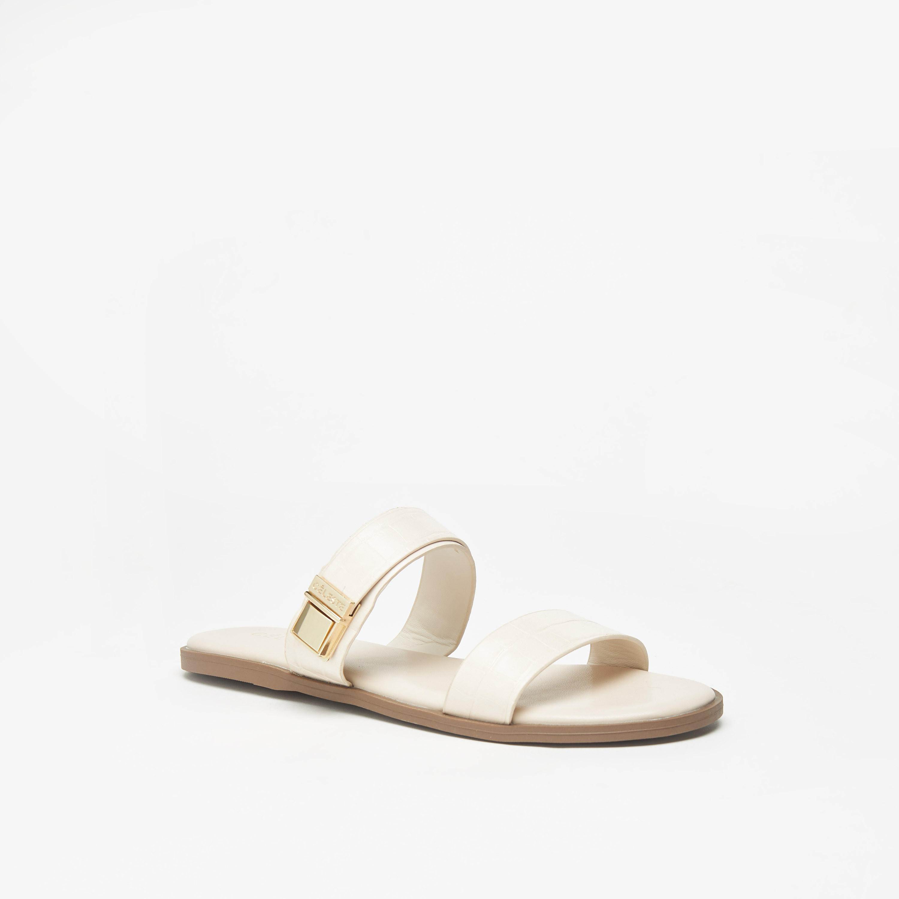 Celeste Women's Slip-On Sandal with Metal Accent-women-shoes-flats-sandals-image-1