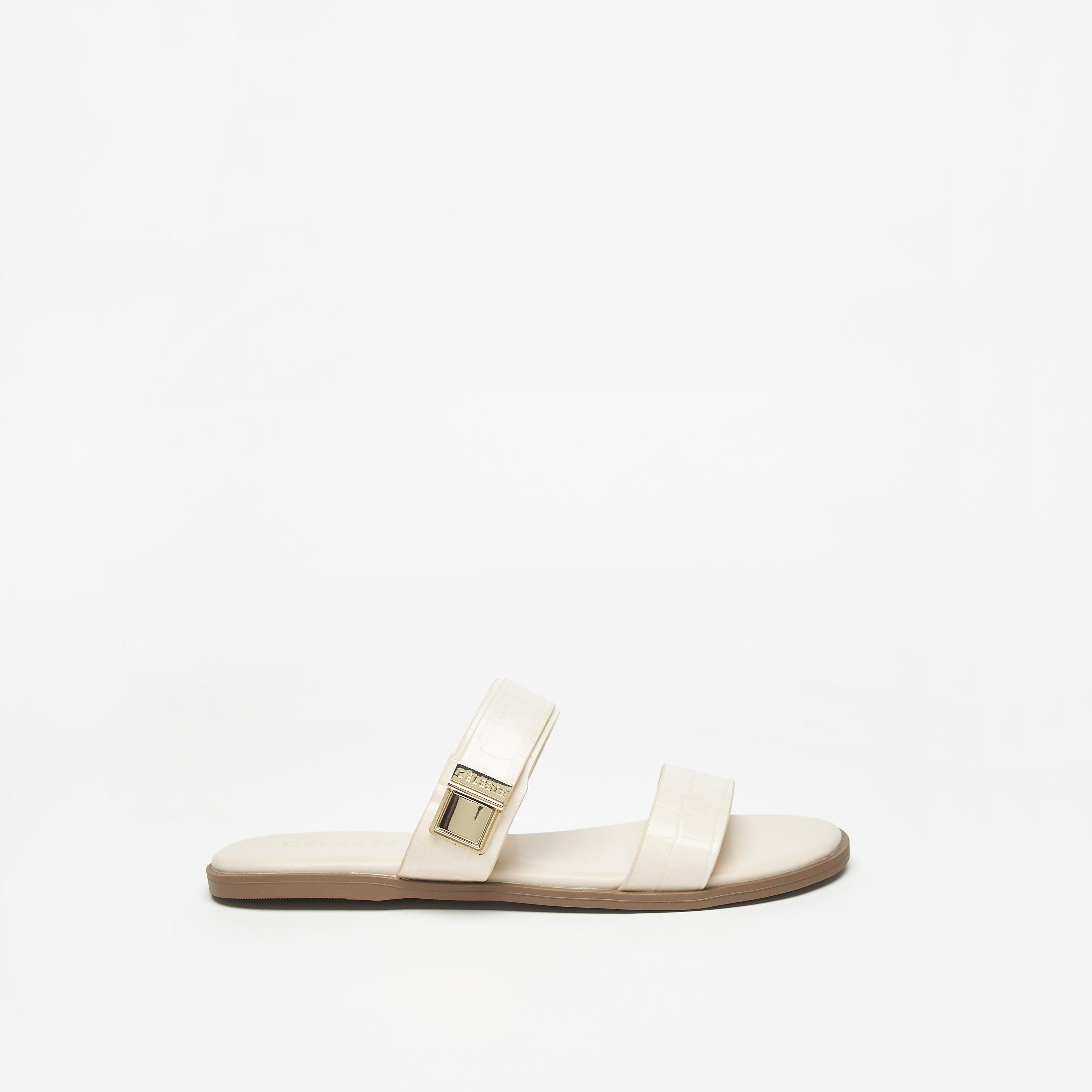 Celeste Women's Slip-On Sandal with Metal Accent-women-shoes-flats-sandals-image-3