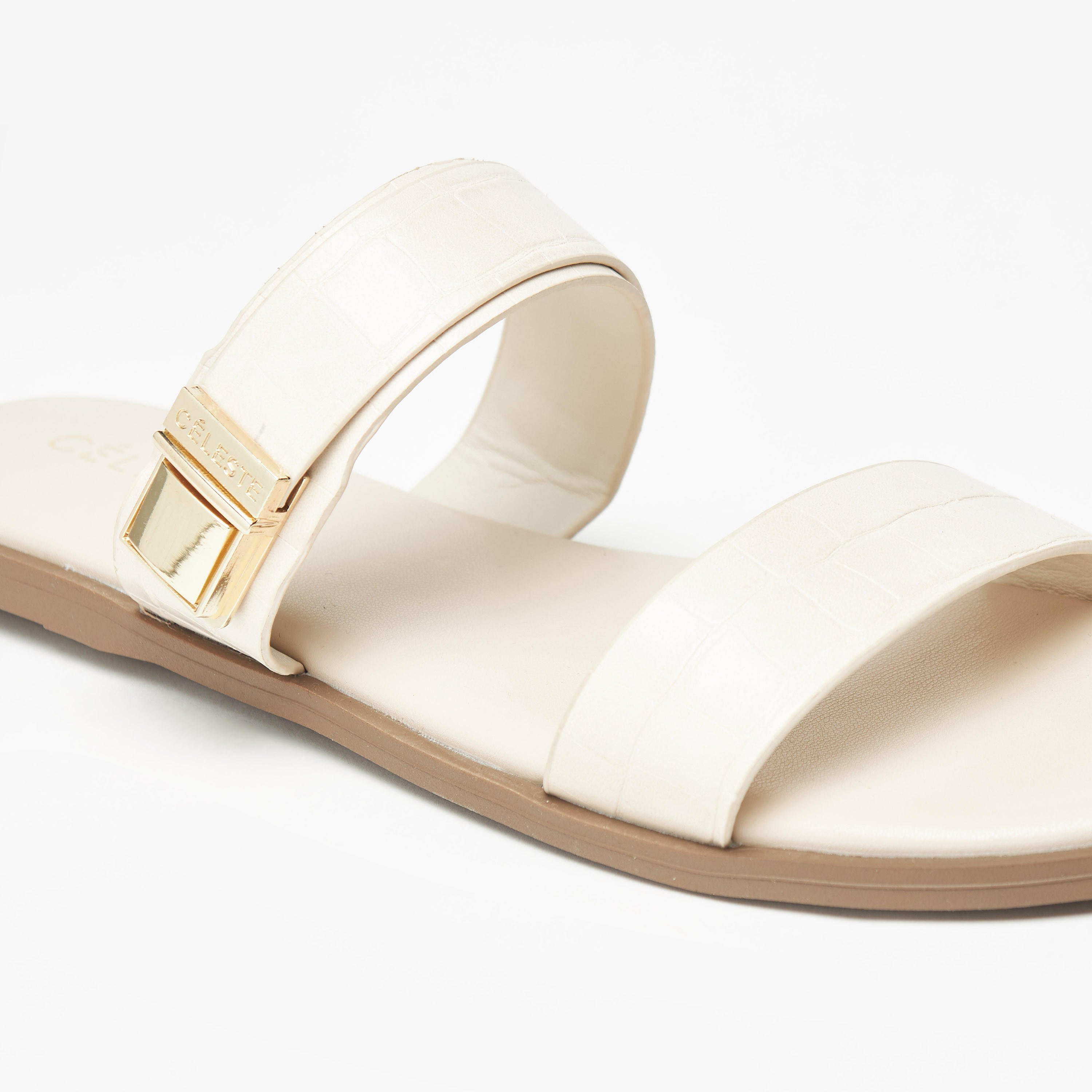 Celeste Women's Slip-On Sandal with Metal Accent-women-shoes-flats-sandals-image-4