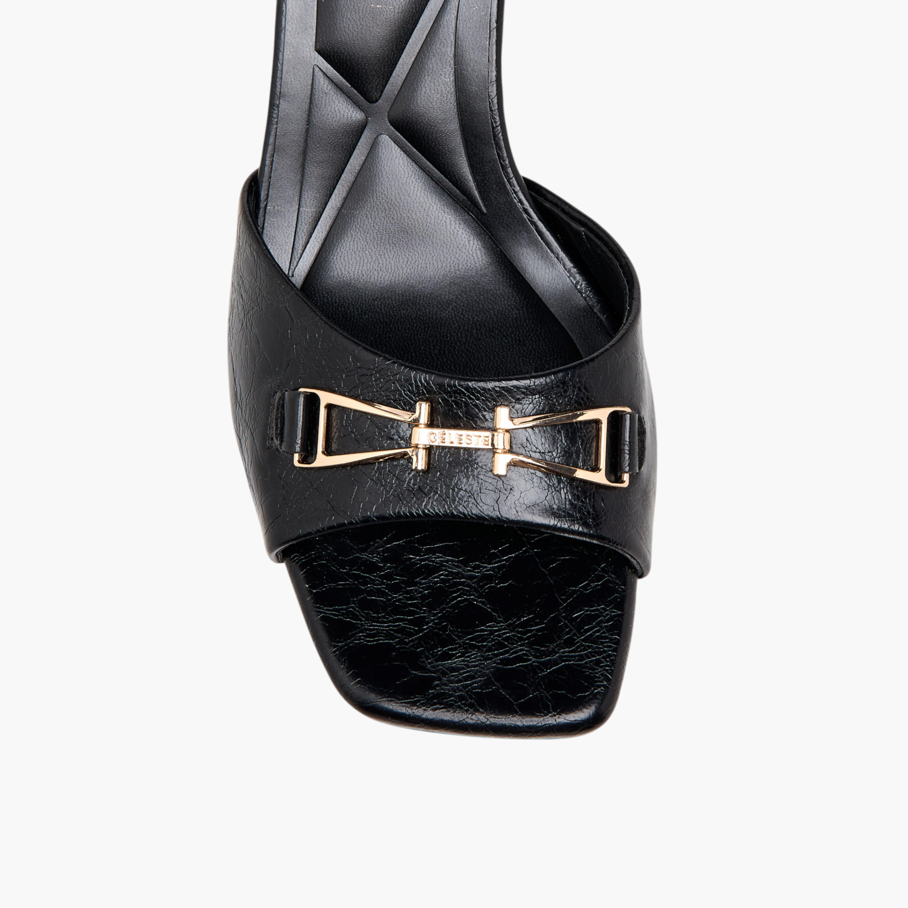 Celeste Women Buckle Detail Stiletto Heel Sandals-women-shoes-sandals-heeled-image-4