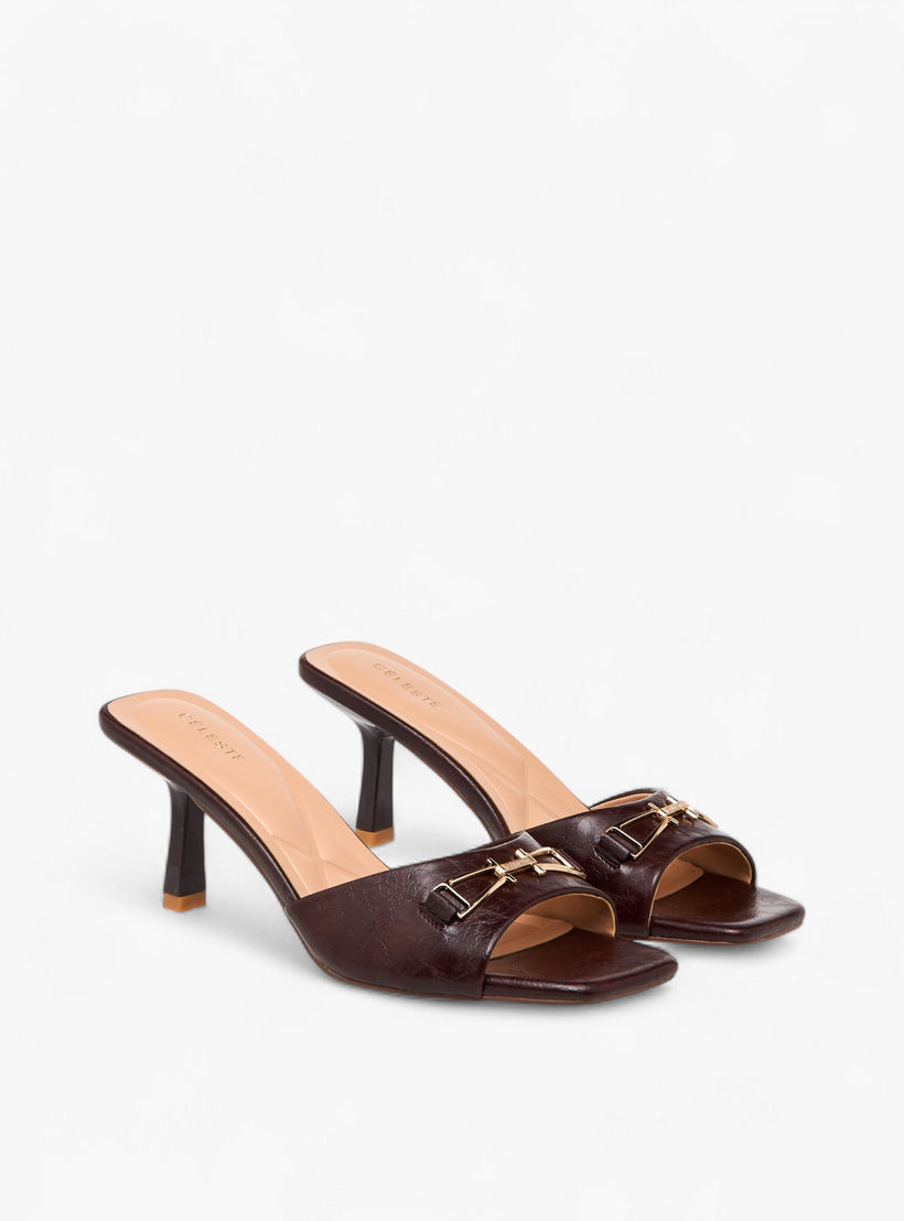 Celeste Women Buckle Detail Stiletto Heel Sandals-women-shoes-sandals-heeled-image-1
