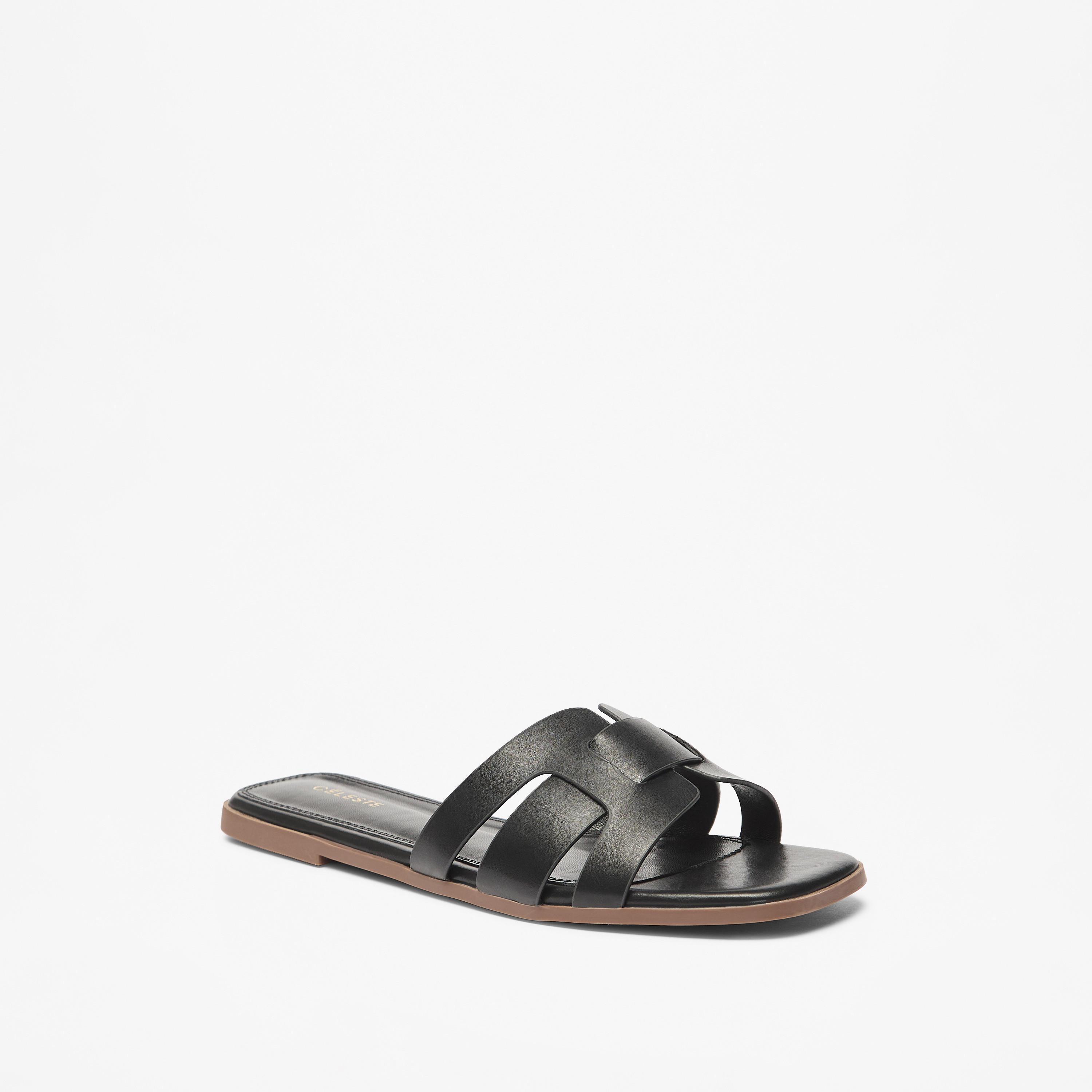 Celeste Women's Solid Slip-On Flat Sandals-women-shoes-flats-sandals-image-1