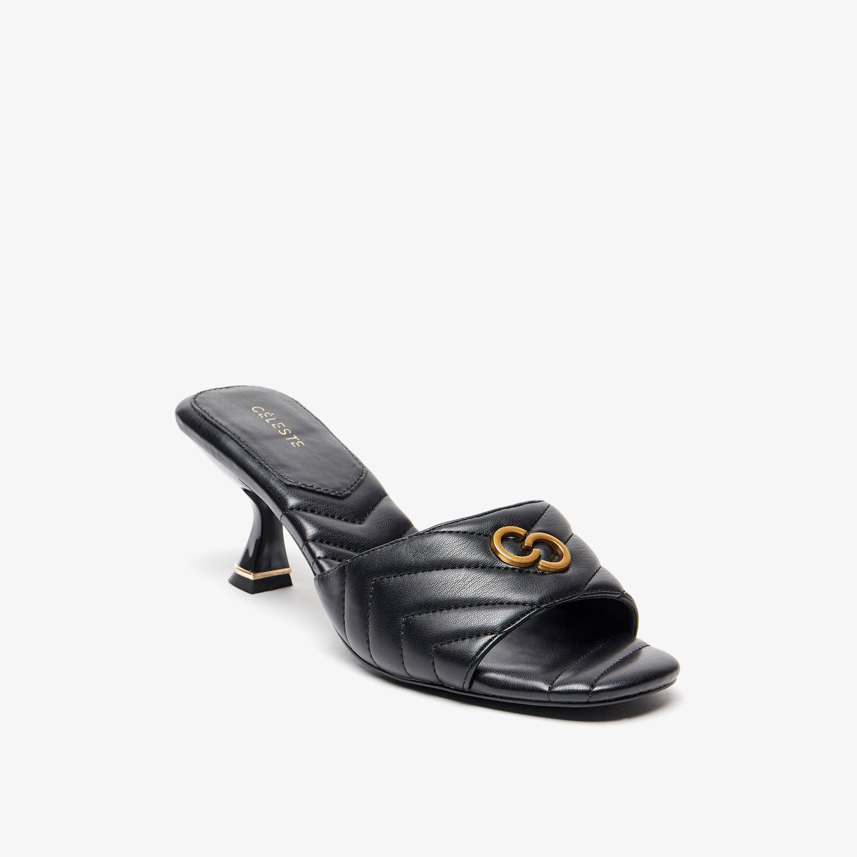 Celeste Women's Slip-On Sandals with Flared Heels-women-shoes-sandals-heeled-image-1