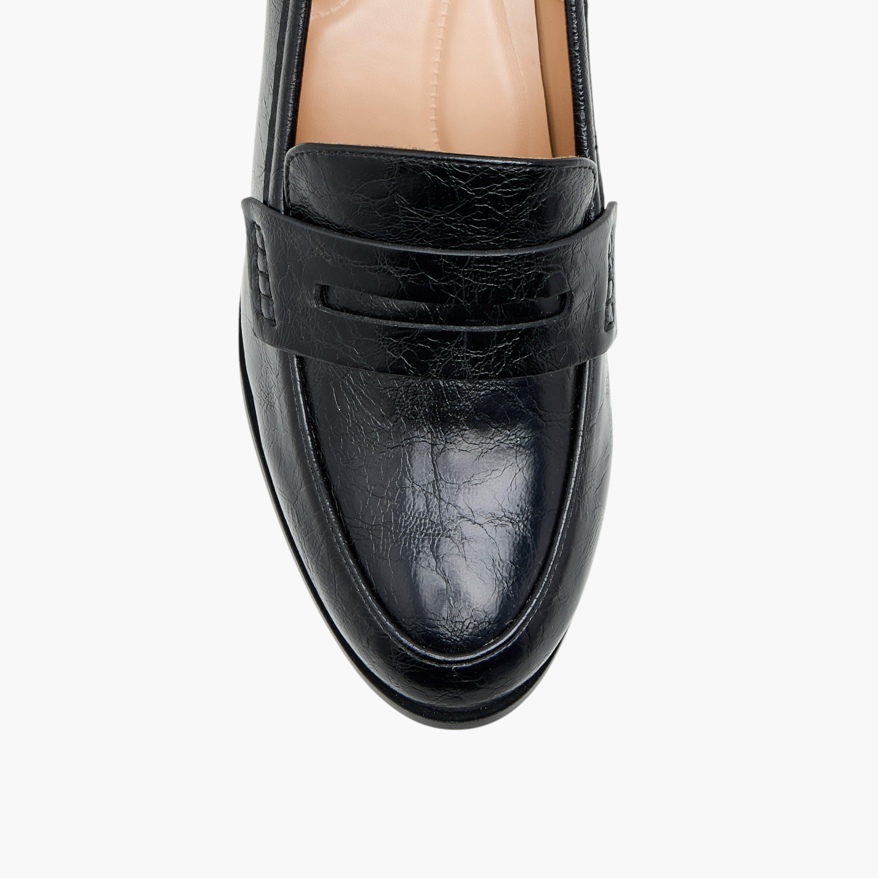Celeste Women's Textured Slip-On Loafers with Block Heels-women-shoes-loafersandmoccasins-image-4
