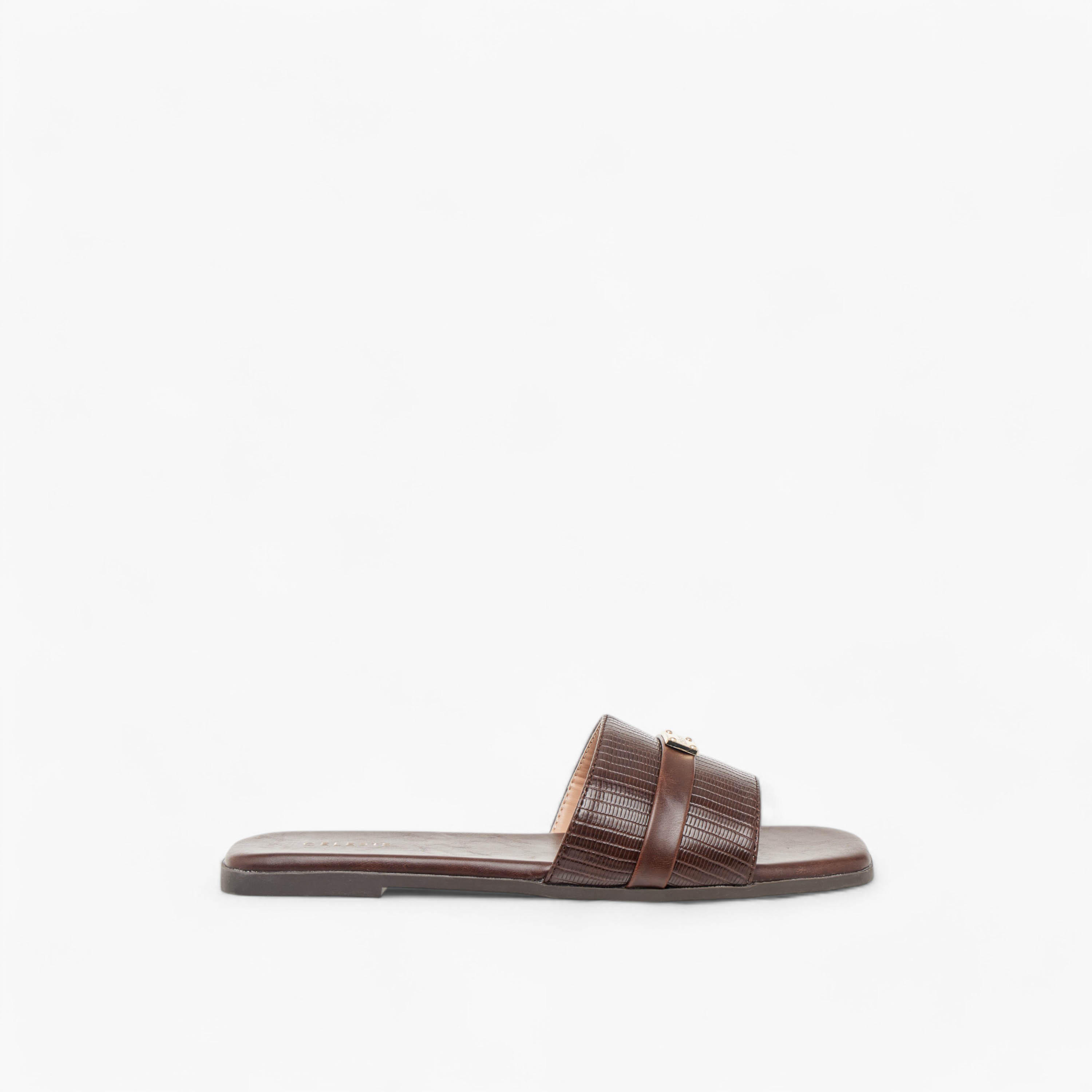Celeste Women's Textured Slip-On Sandals with Metal Accent-women-shoes-flats-sandals-image-3