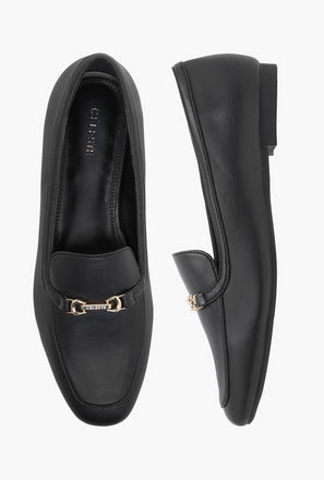 حذاء باليرينا سهل الارتداء بزينة معدنية للنساء من سيليست-women-shoes-loafersandmoccasins-image-1