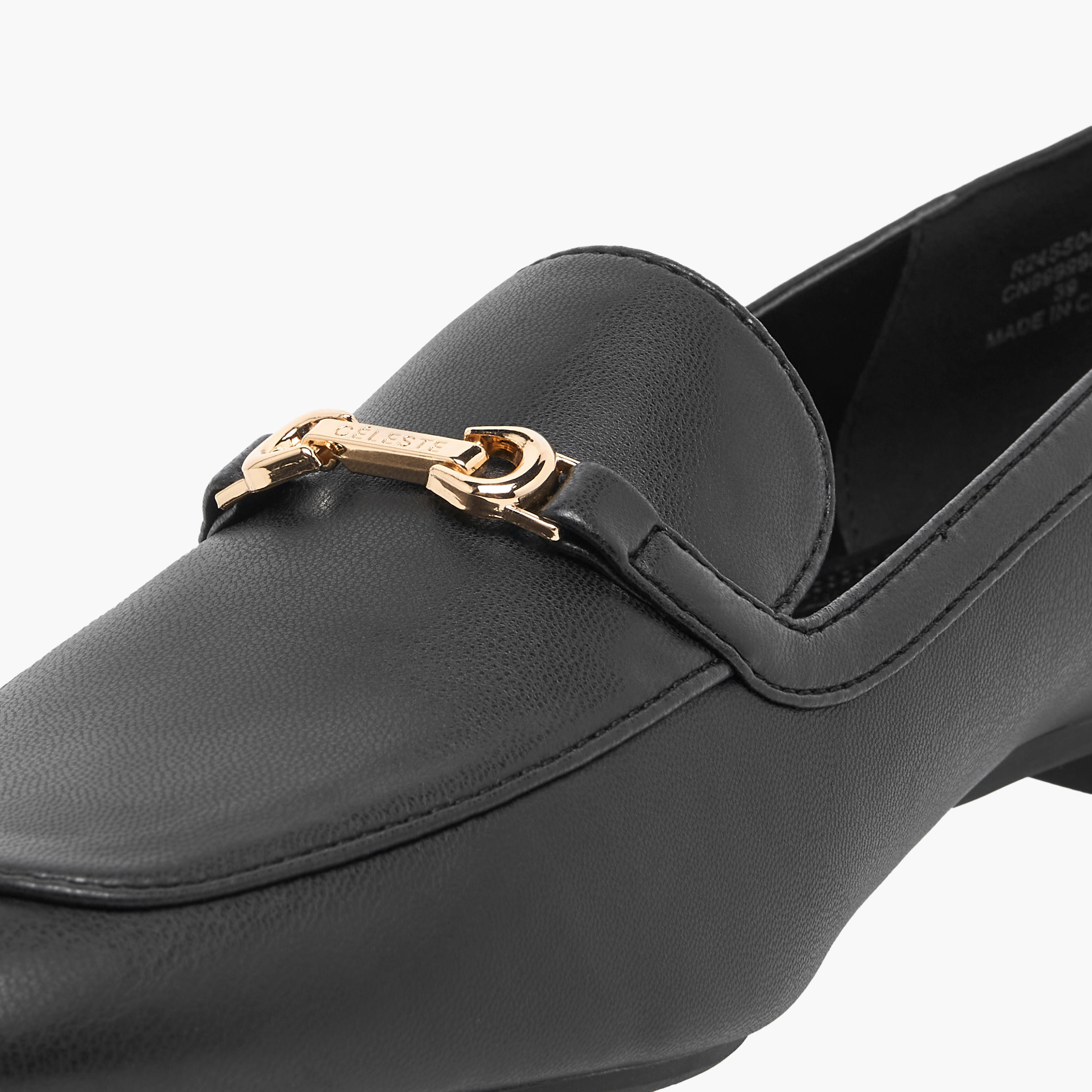 حذاء باليرينا سهل الارتداء بزينة معدنية للنساء من سيليست-women-shoes-flats-loafers-image-4
