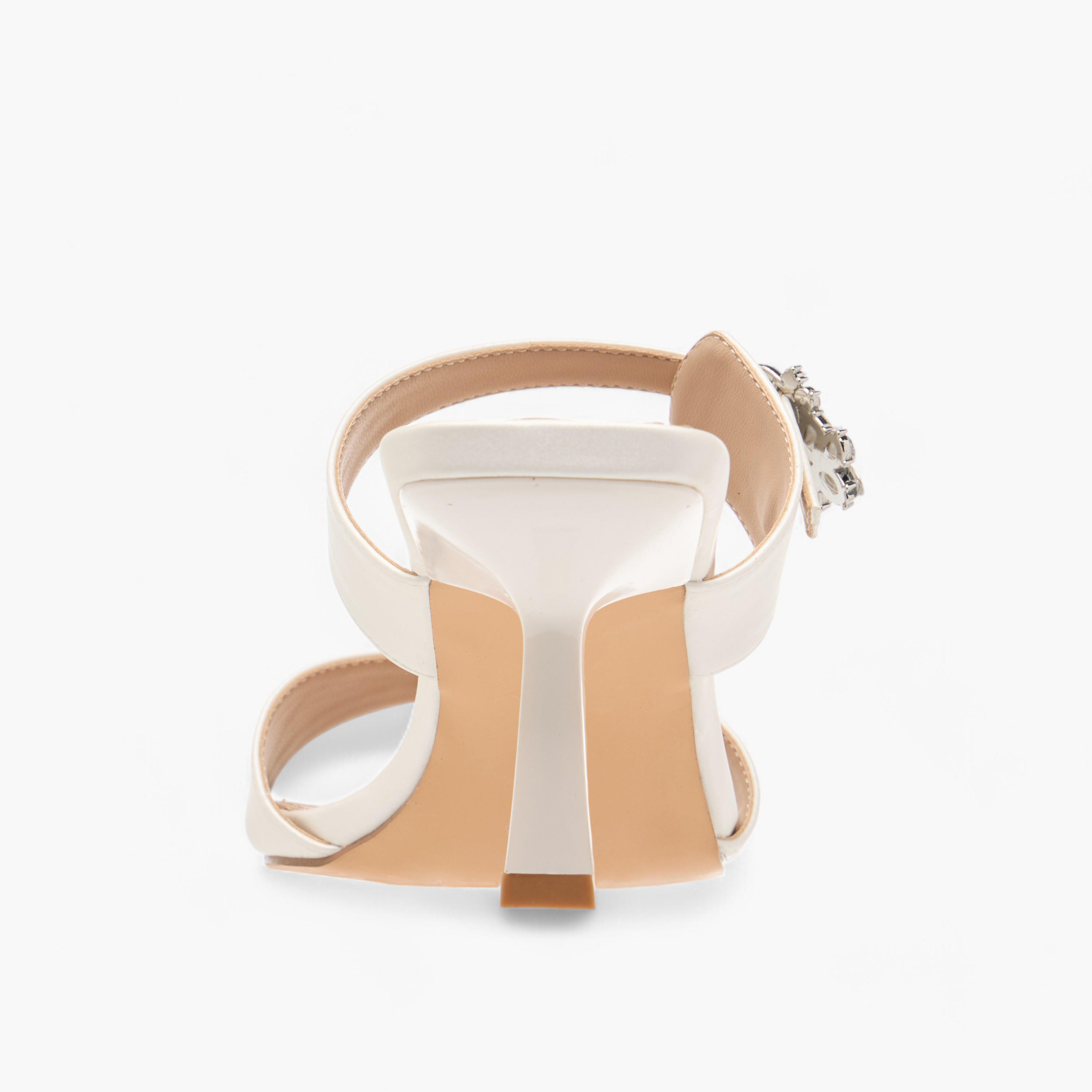 Flora Bella Embellished Slip-On Sandals with Flared Heel-women-shoes-sandals-heeled-image-5