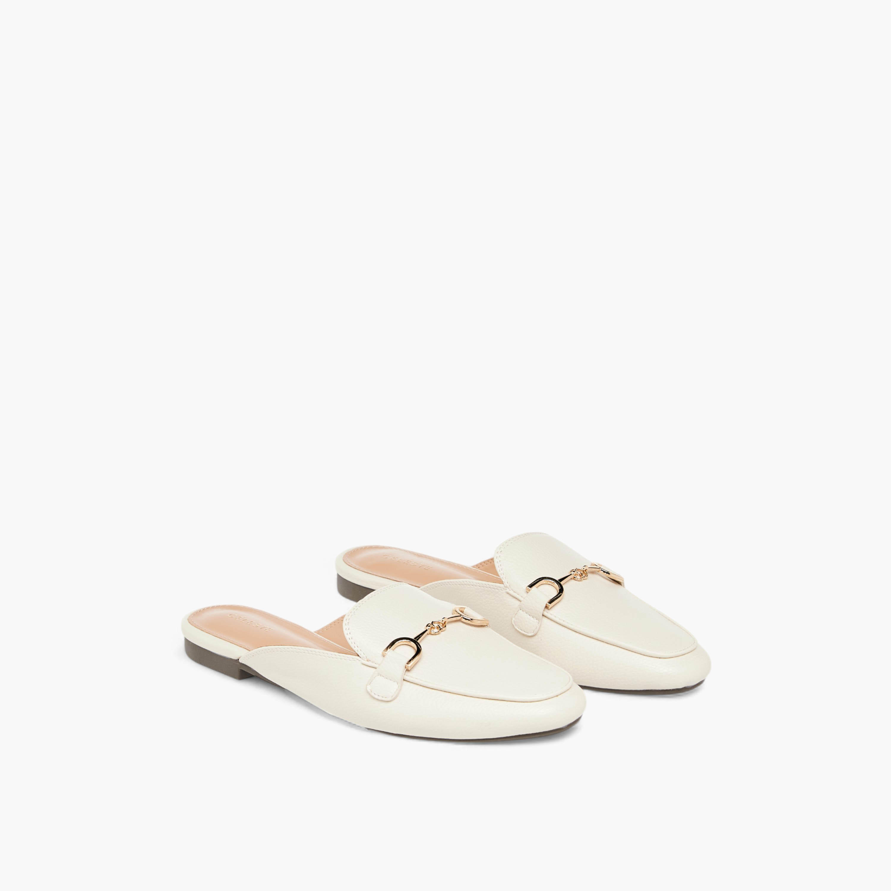 Celeste Women's Metal Accent Slip-On Mules-women-shoes-flats-mules-image-1