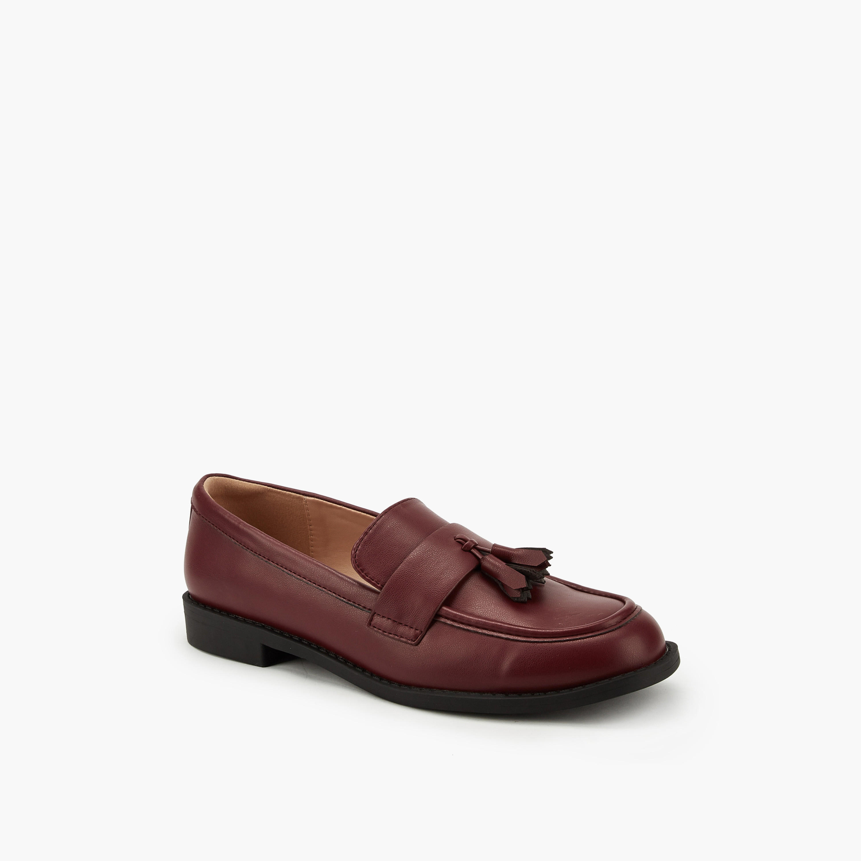 Paprika Tassel Accent Slip-On Loafers-women-shoes-flats-loafers-image-3
