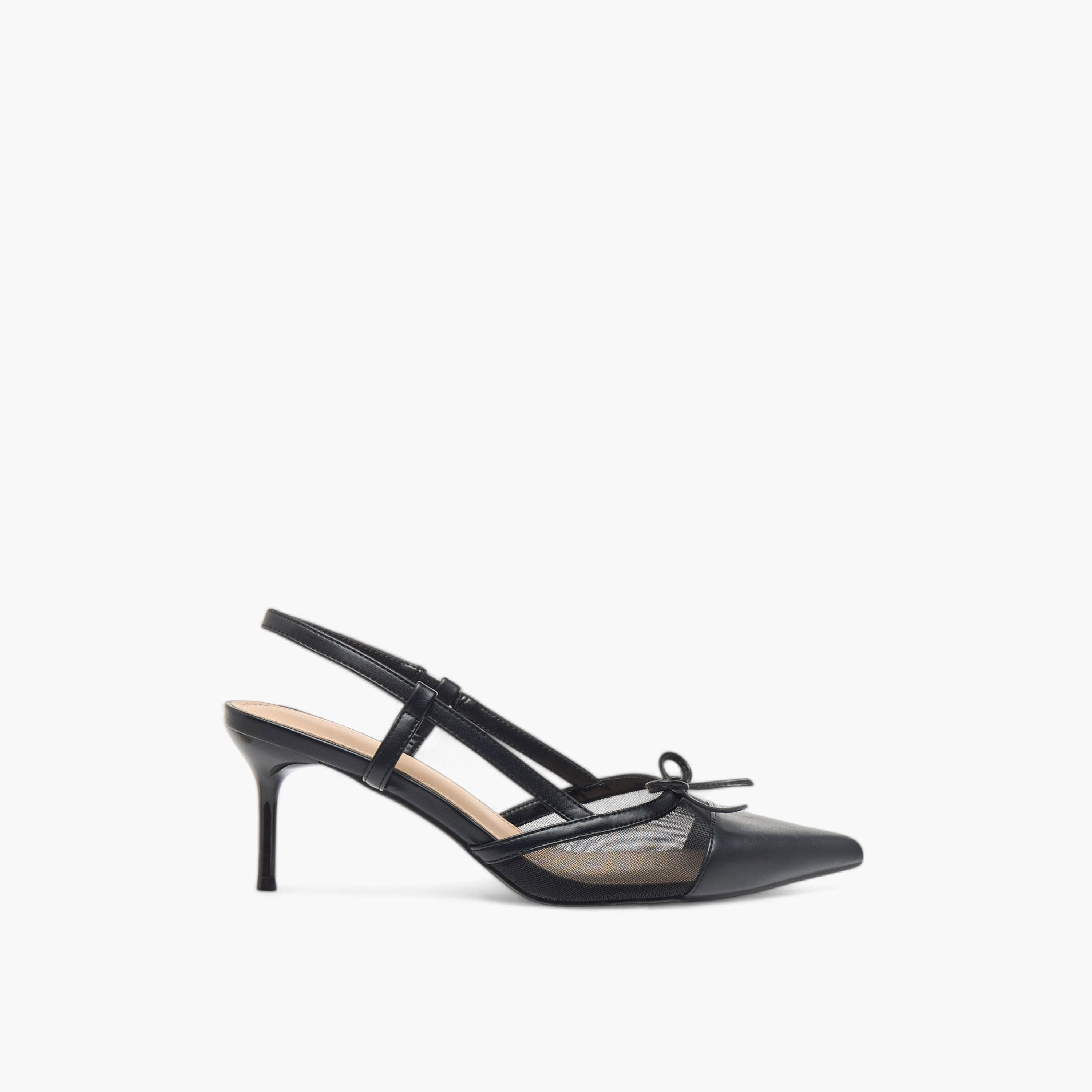 Flora Bella Bow Accent Slingback Shoes with Stiletto Heels-women-shoes-heels-image-3