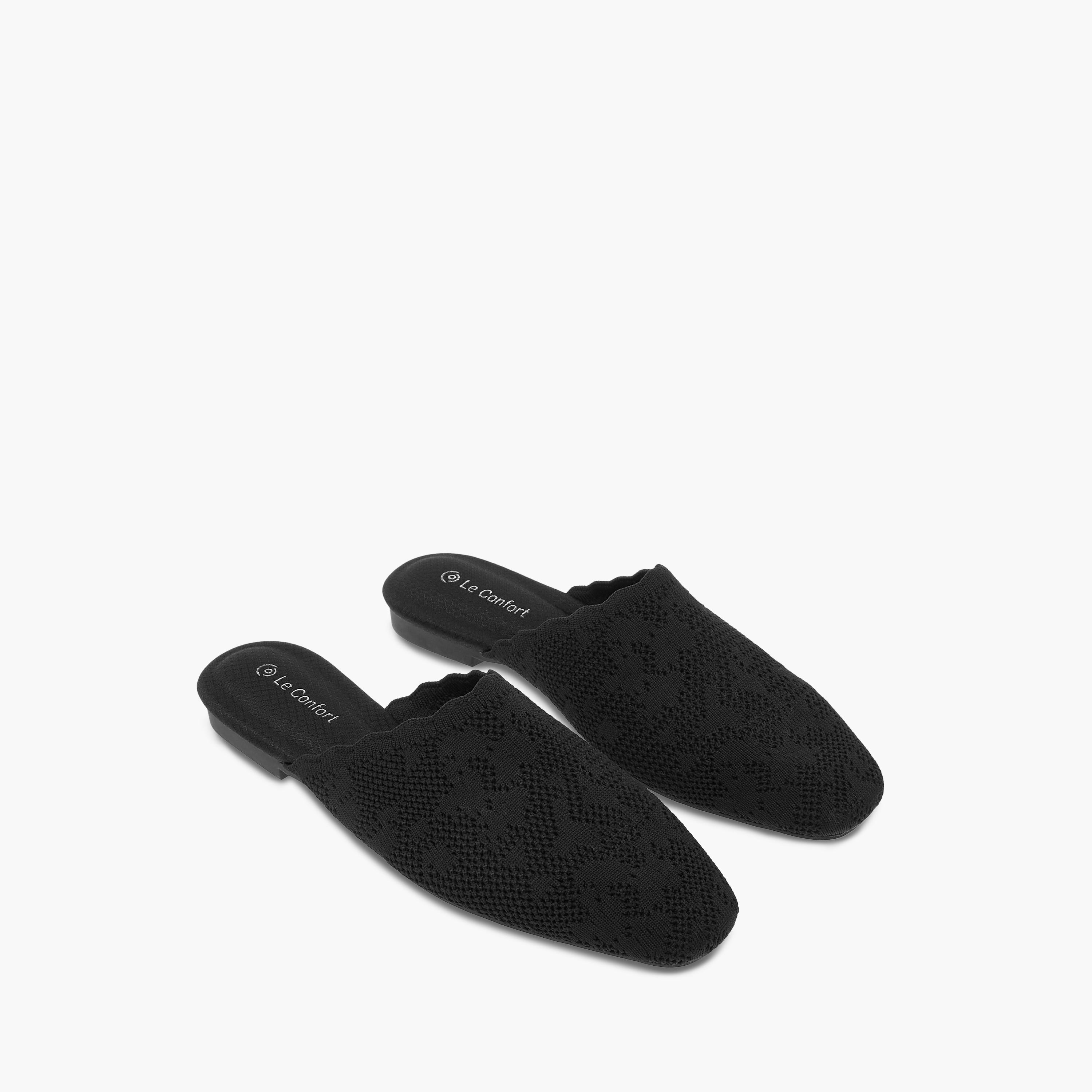 Le Confort Textured Slip-On Comfort Mules-women-shoes-flats-mules-image-7