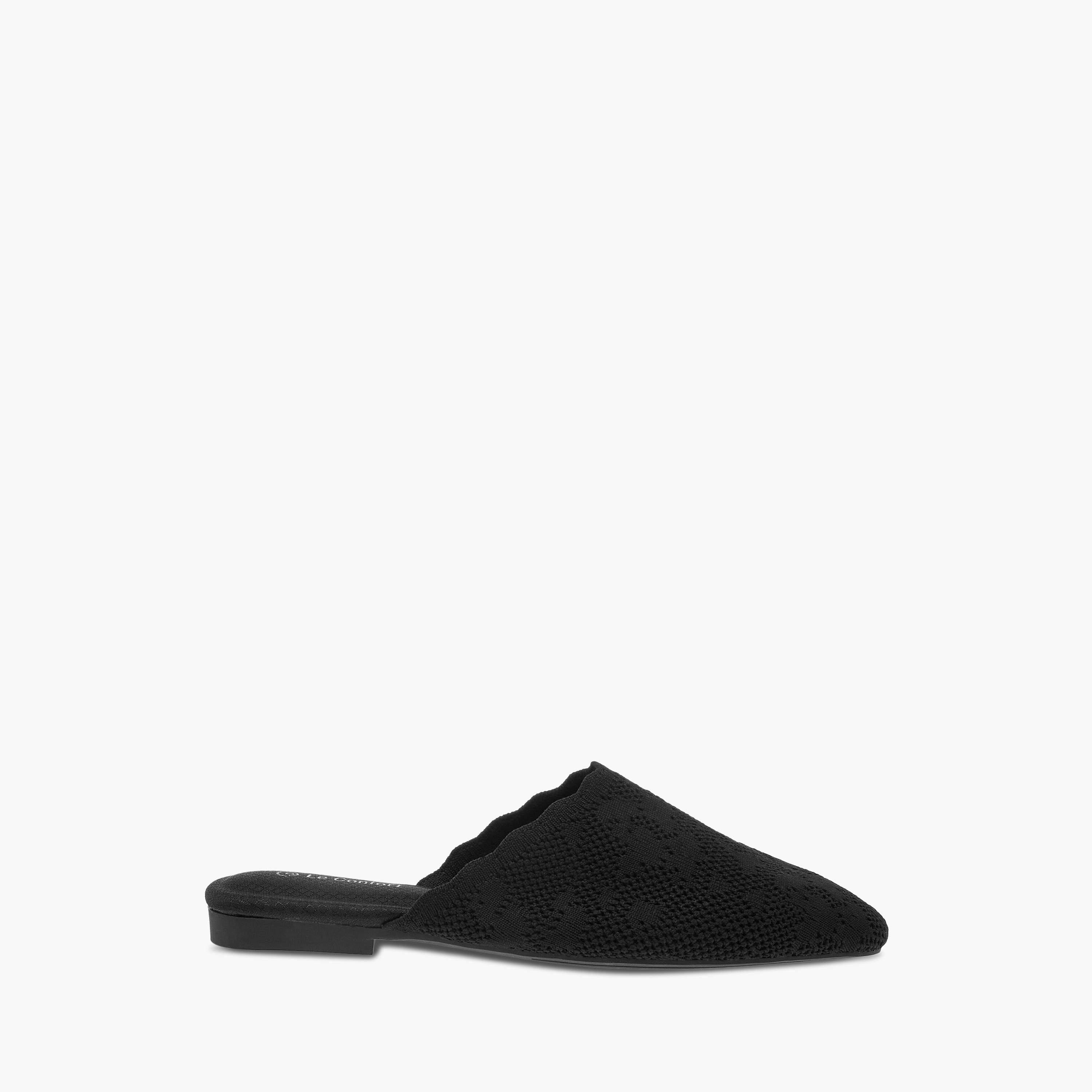 Le Confort Textured Slip-On Comfort Mules-women-shoes-flats-mules-image-3