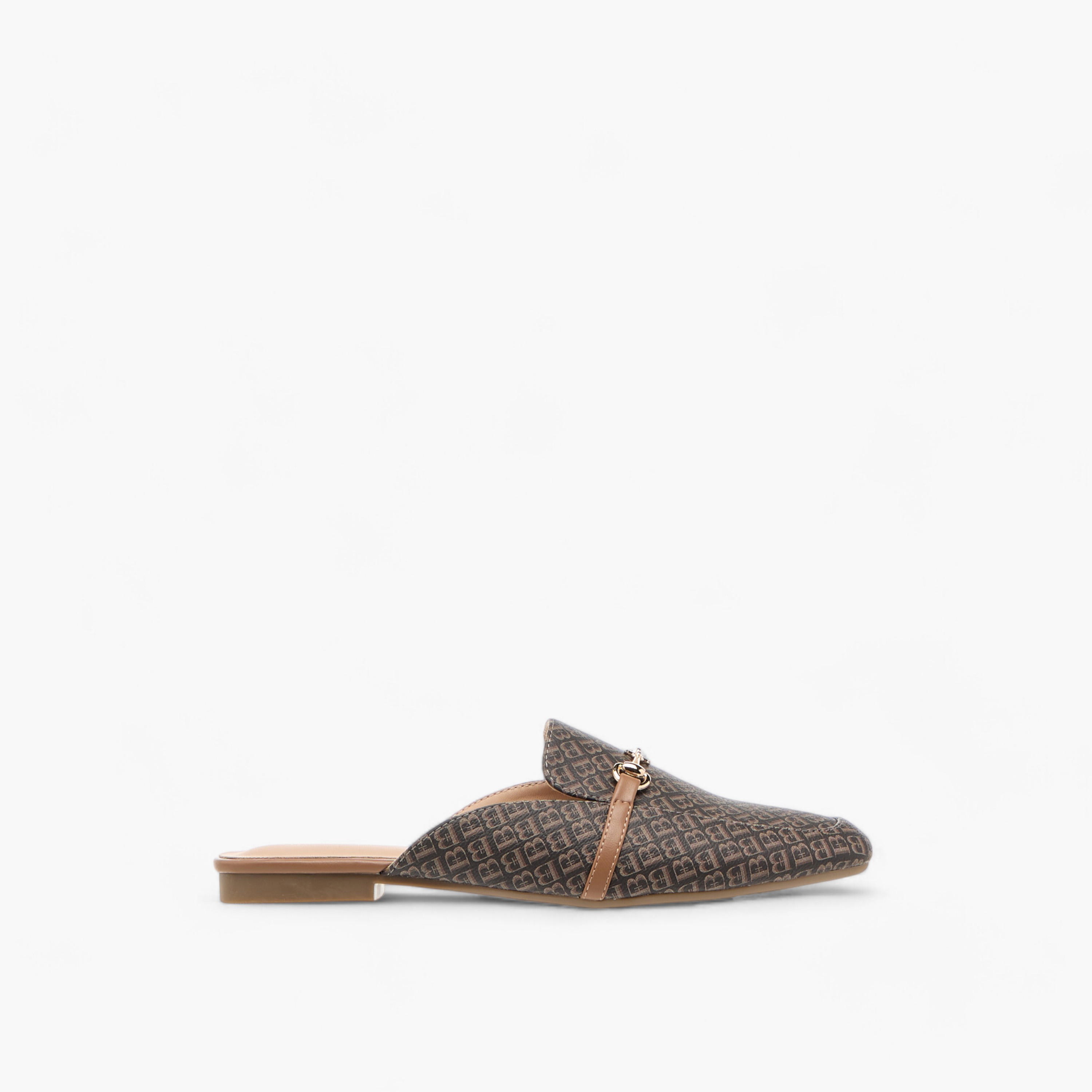Flora Bella Monogram Print Slip-On Mules-women-shoes-flats-mules-image-3