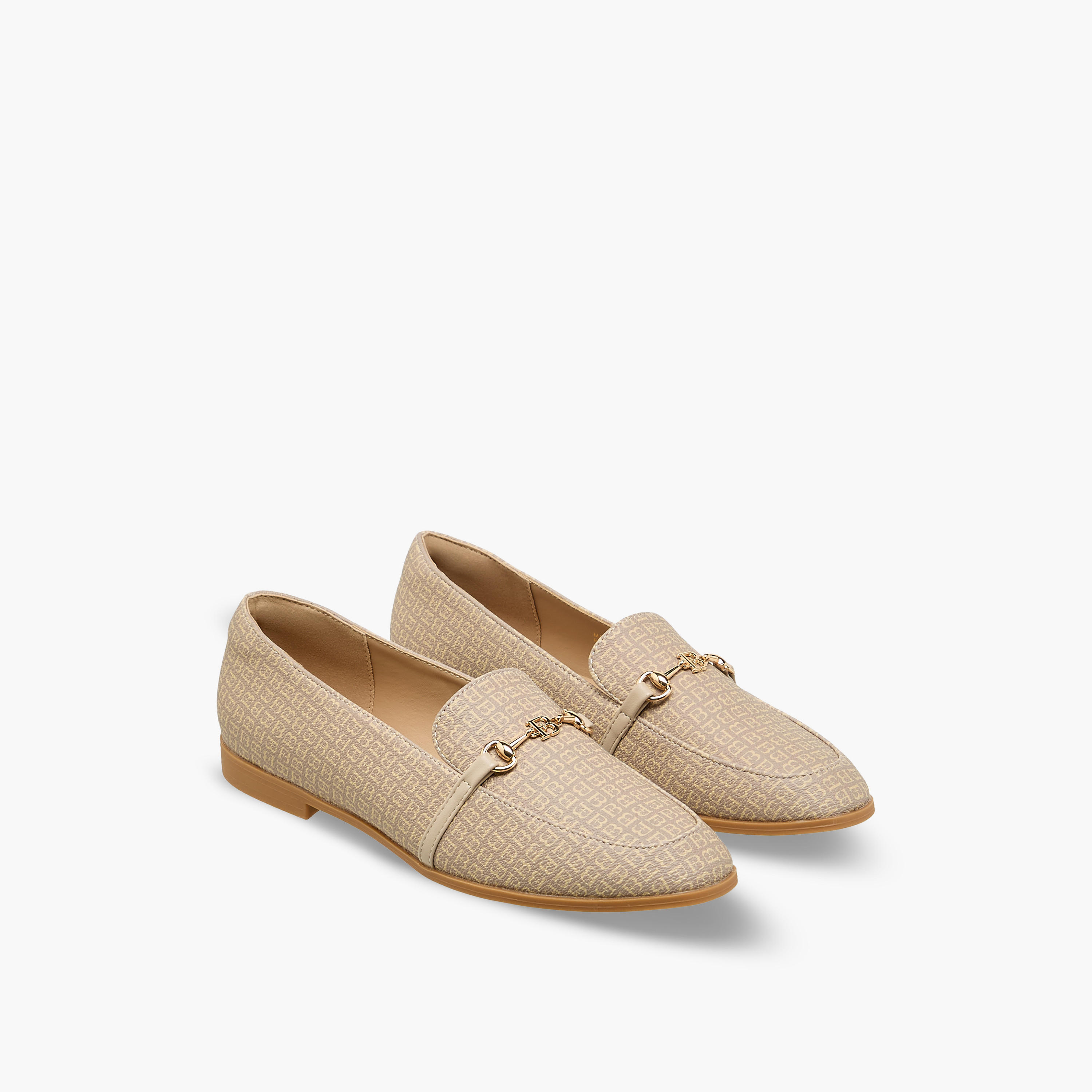 Flora Bella Women Monogram Print Loafers-women-shoes-loafersandmoccasins-image-1