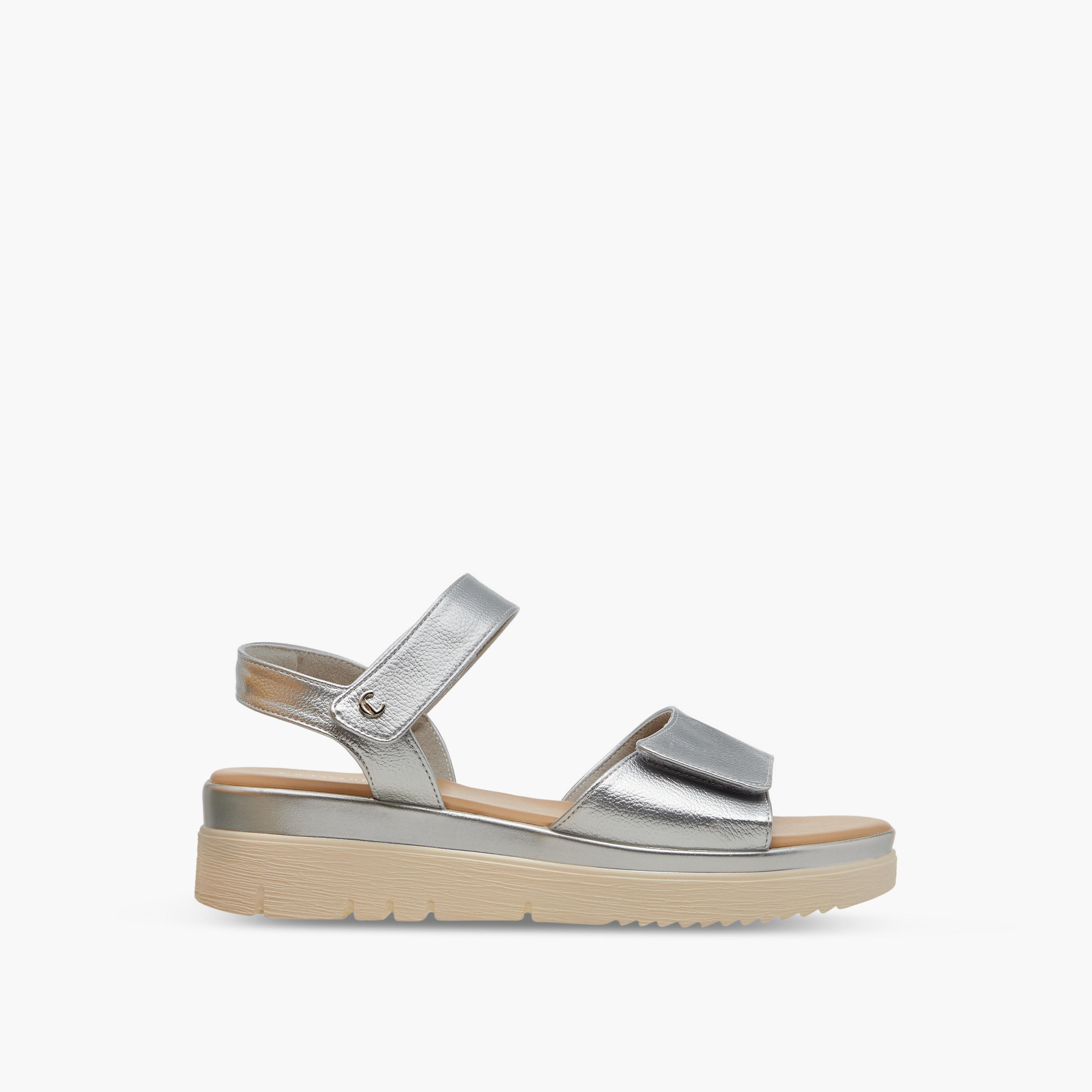 Le Confort Solid Strap Comfort Sandals with Platform Heels and Hook and Loop Closure-women-shoes-sandals-heeled-image-3