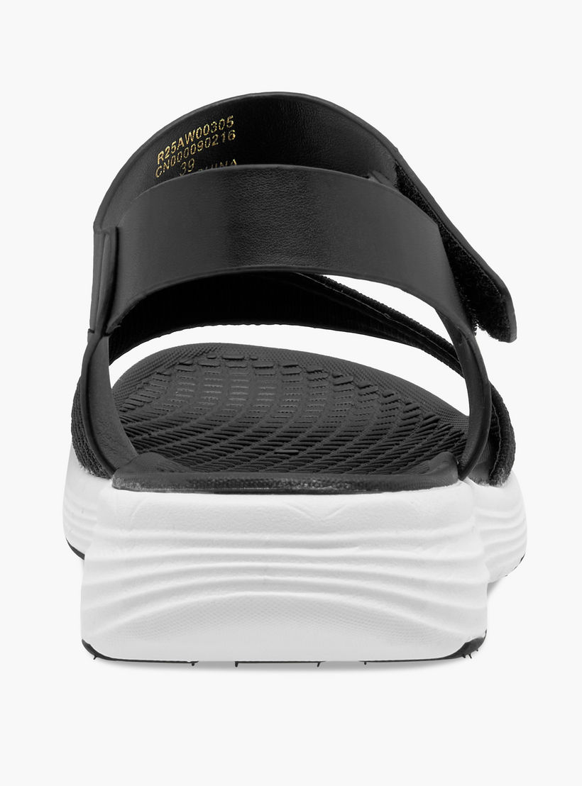 Le Confort Textured Strap Comfort Sandals with Hook and Loop Closure-women-shoes-flats-sandals-image-5