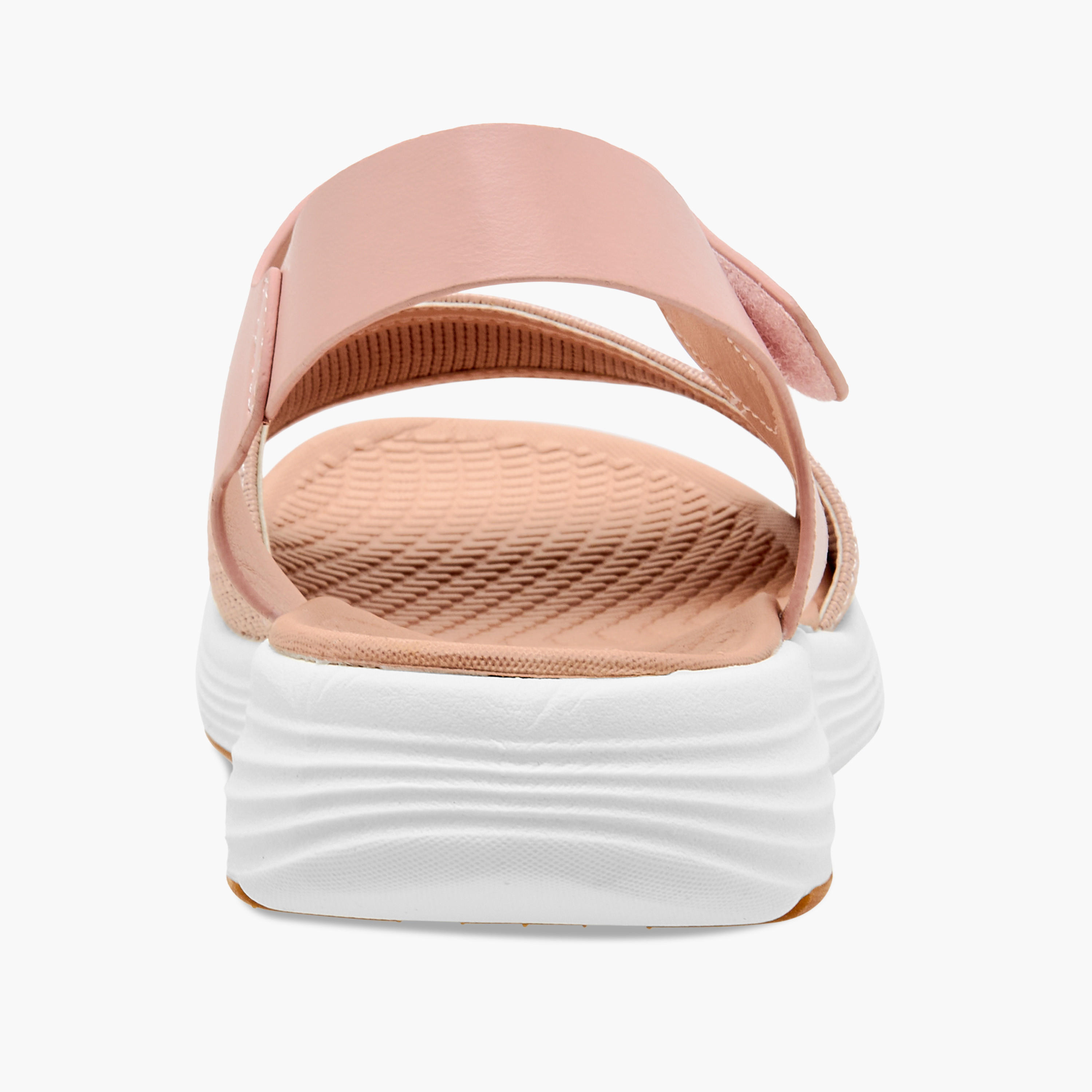 صندل مريح بارز الملمس بحزام وشريط إغلاق لاصق من لو كونفورت-women-shoes-flats-sandals-image-5