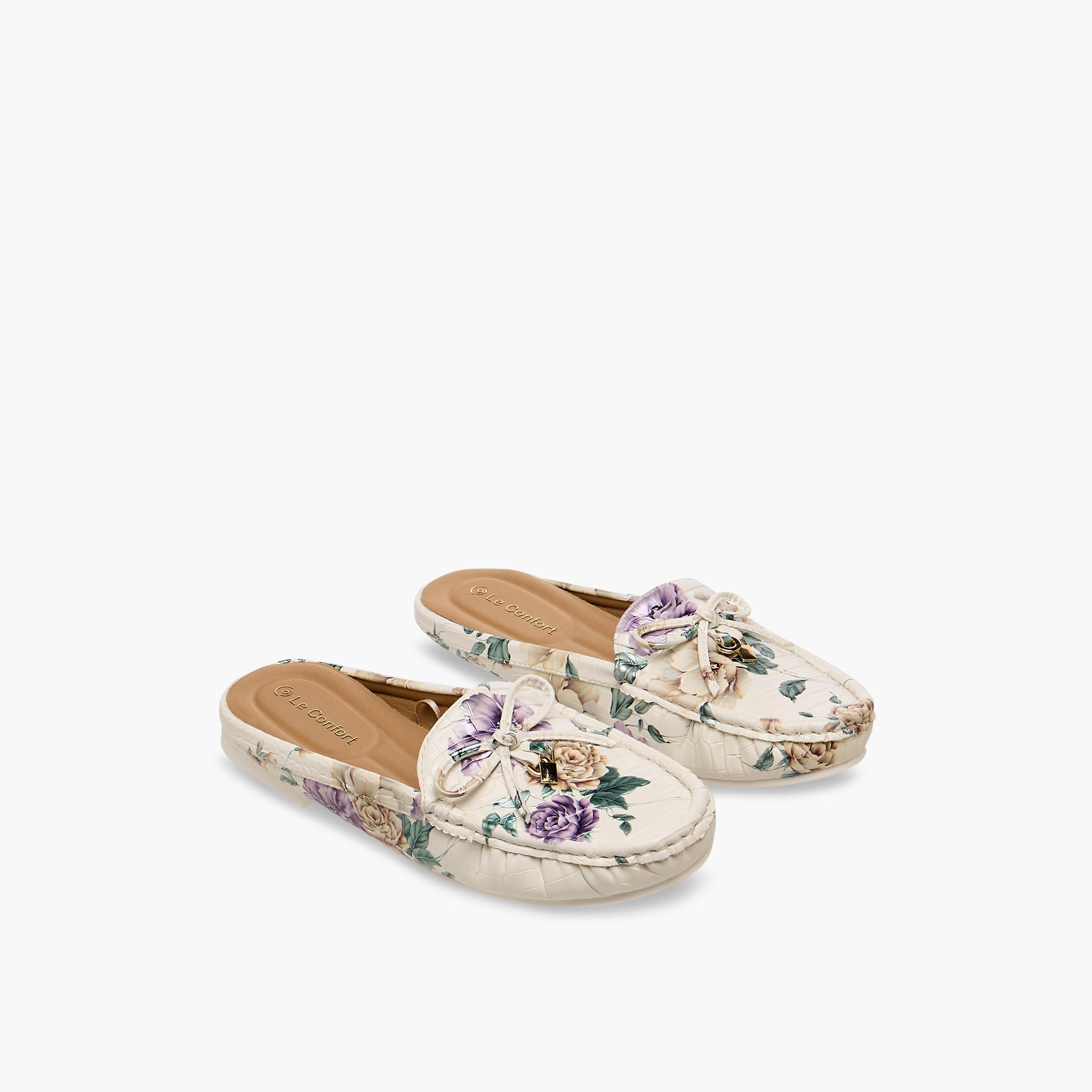Le Confort Bow Accent Slip-On Mules-women-shoes-flats-mules-image-1