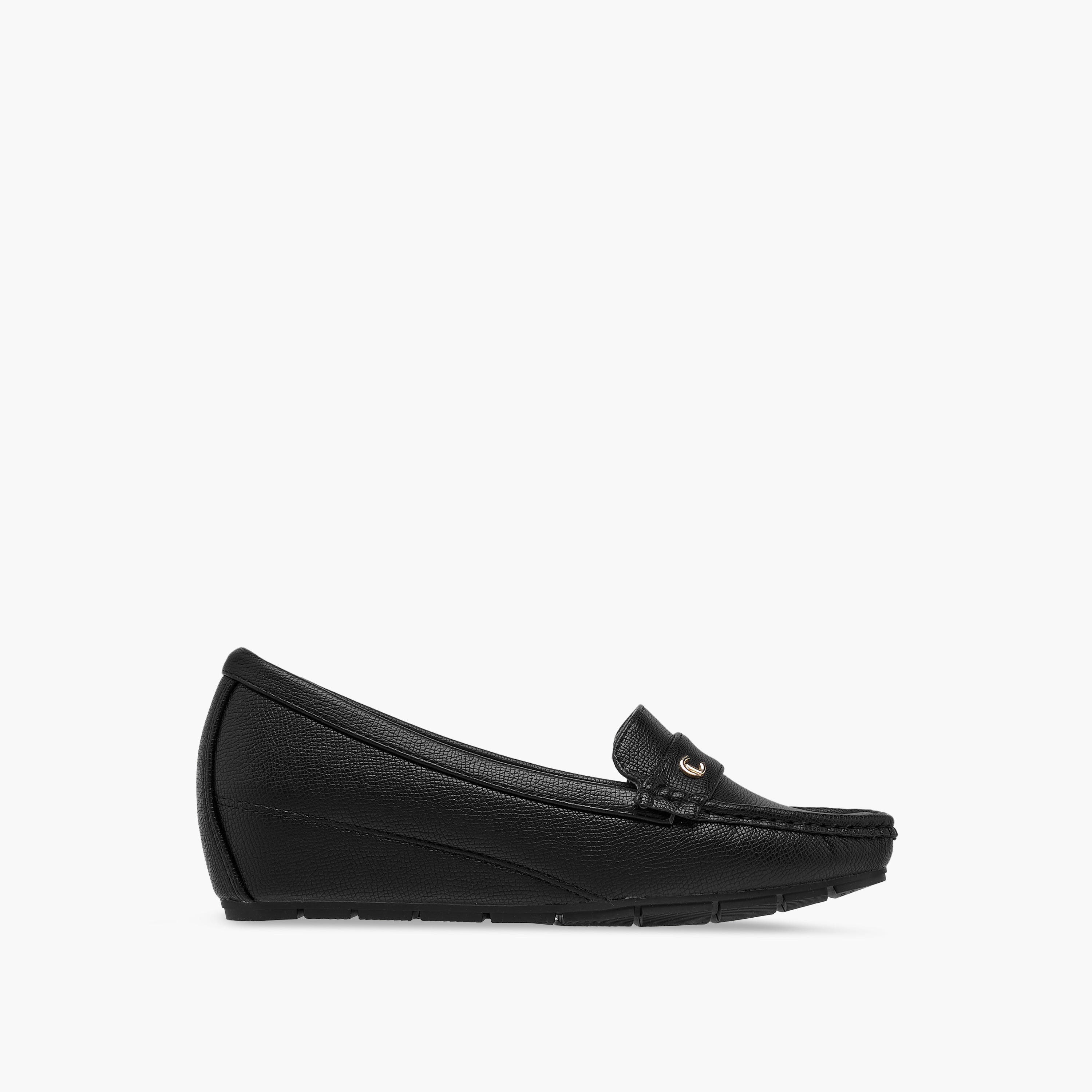 Le Confort Textured Slip-On Loafers with Wedge Heels-women-shoes-loafersandmoccasins-image-3