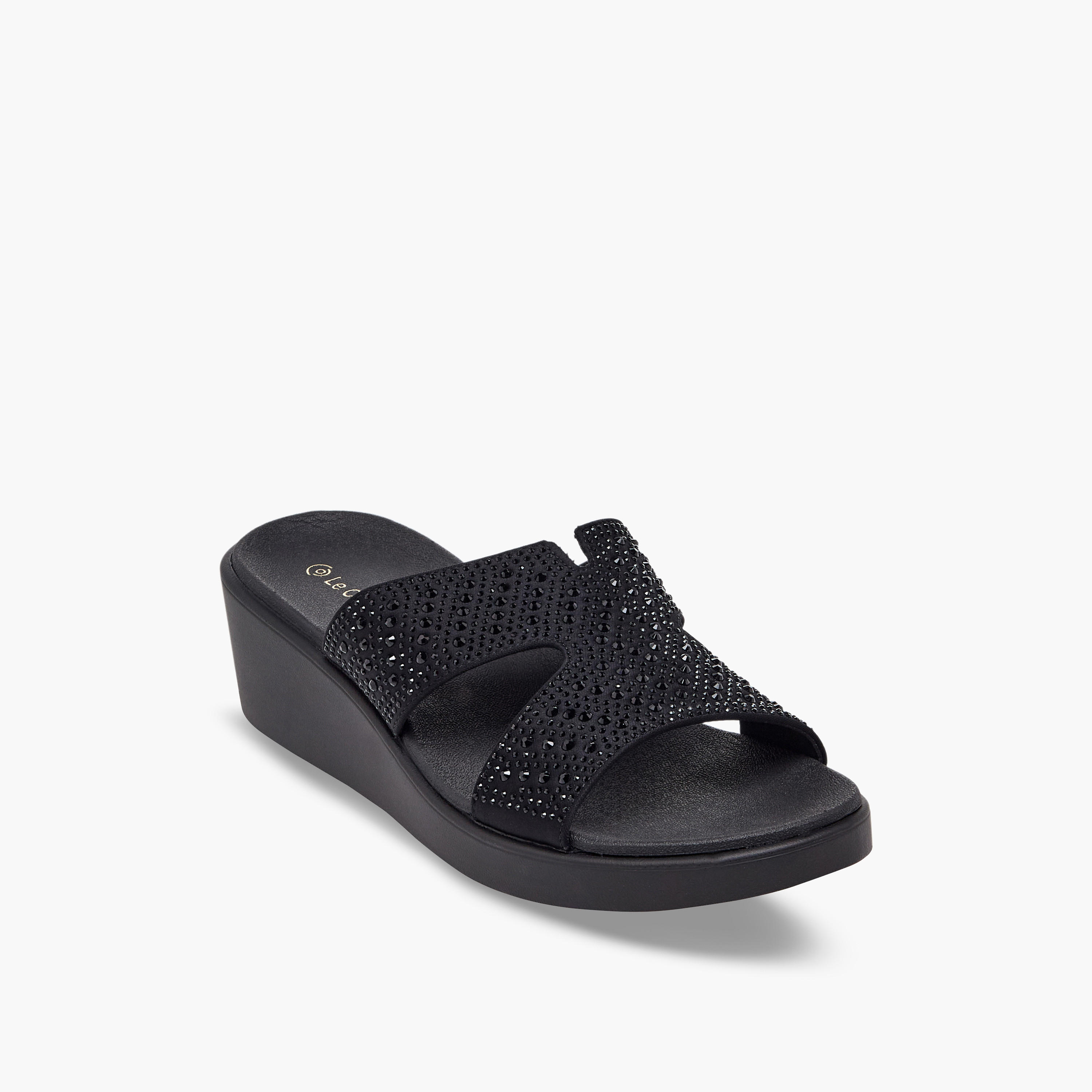صندل مريح مزين بكعب ويدج للنساء من لو كونفورت-women-shoes-sandals-heeled-image-2