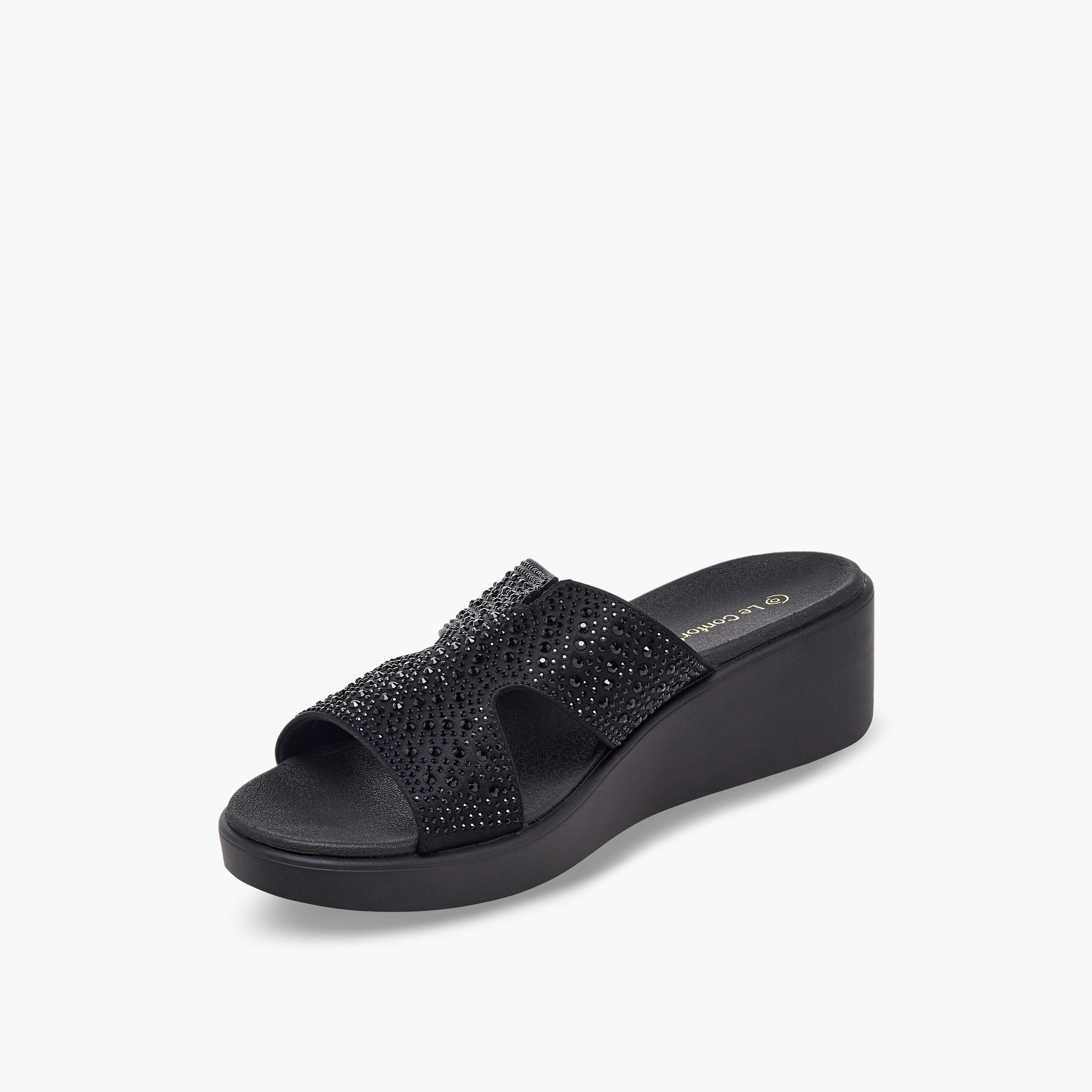 صندل مريح مزين بكعب ويدج للنساء من لو كونفورت-women-shoes-sandals-heeled-image-4