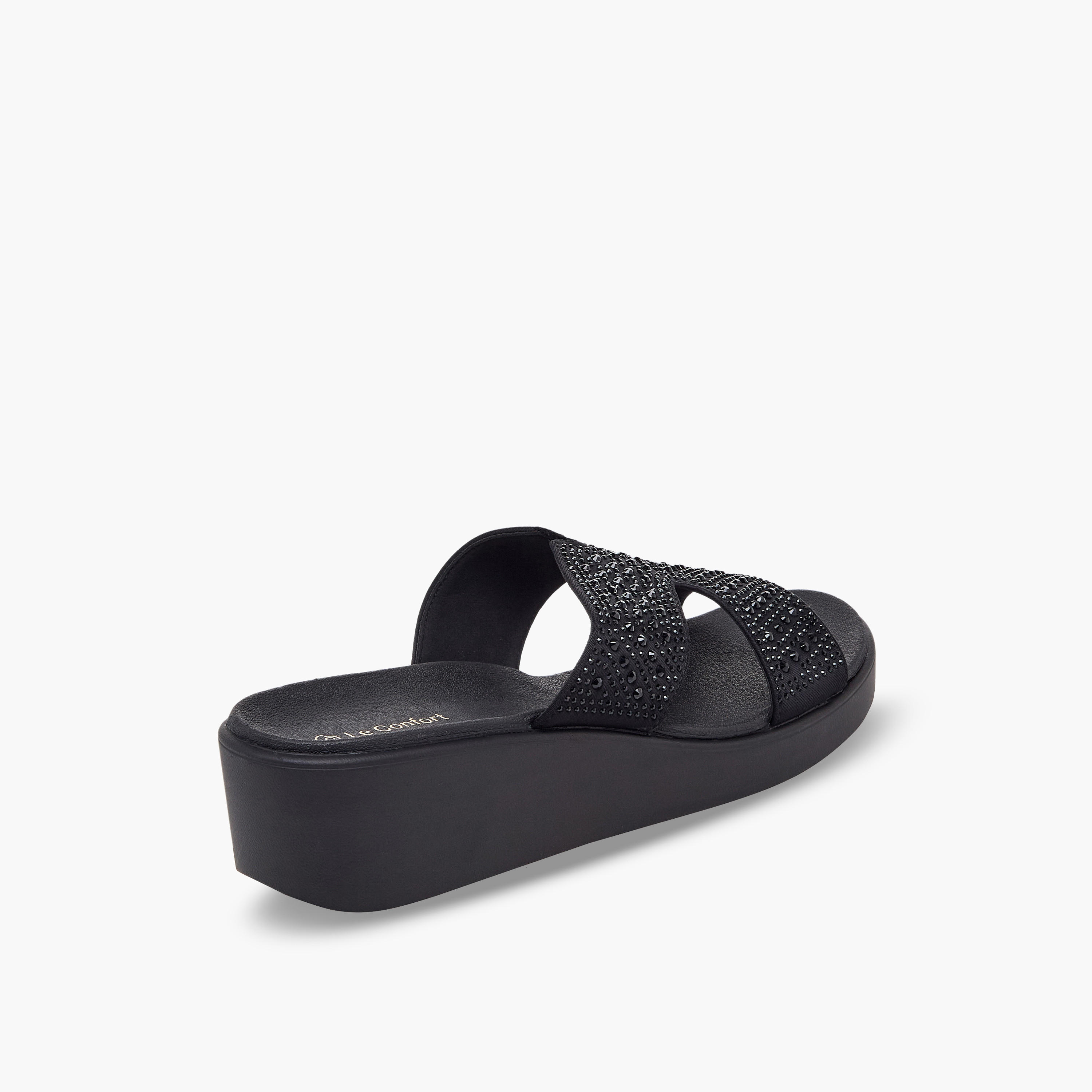 صندل مريح مزين بكعب ويدج للنساء من لو كونفورت-women-shoes-sandals-heeled-image-6