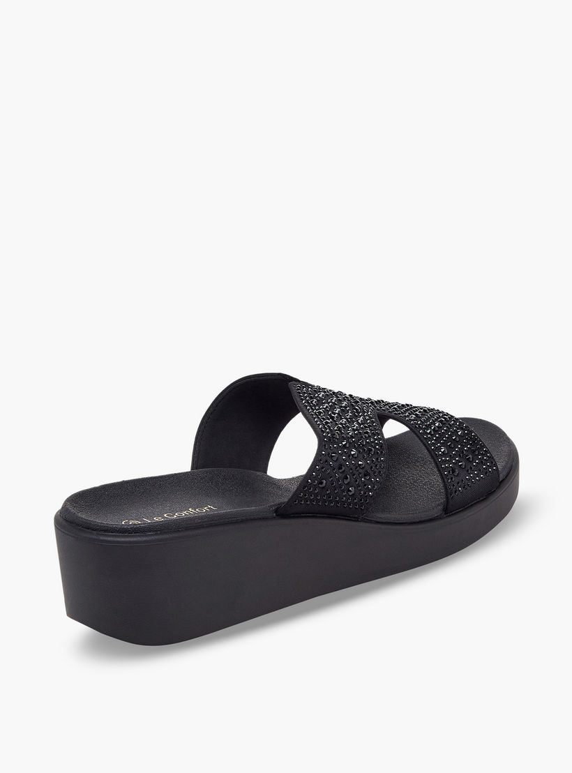 صندل مريح مزين بكعب ويدج للنساء من لو كونفورت-women-shoes-sandals-heeled-image-6