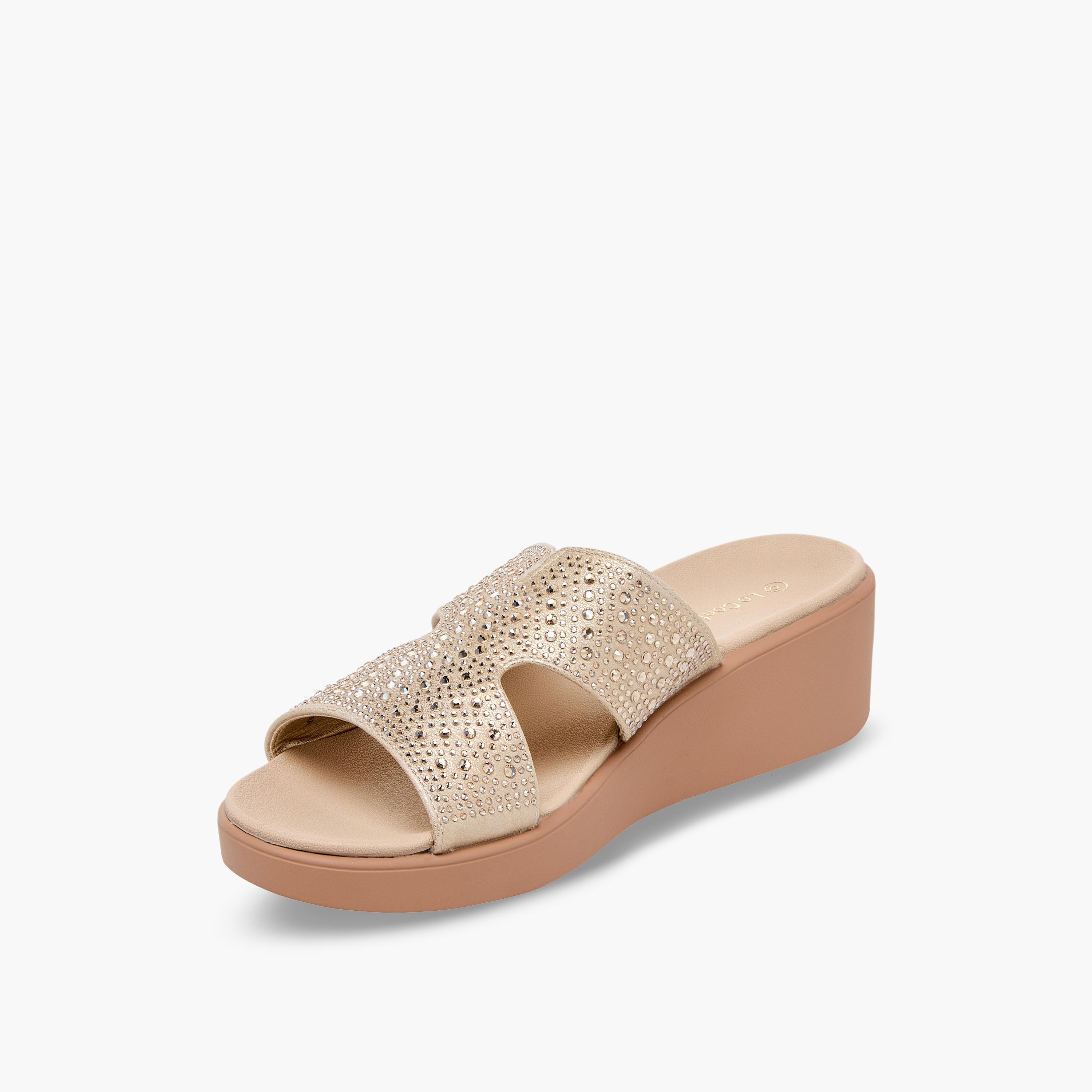 صندل مريح مزين بكعب ويدج للنساء من لو كونفورت-women-shoes-sandals-heeled-image-4