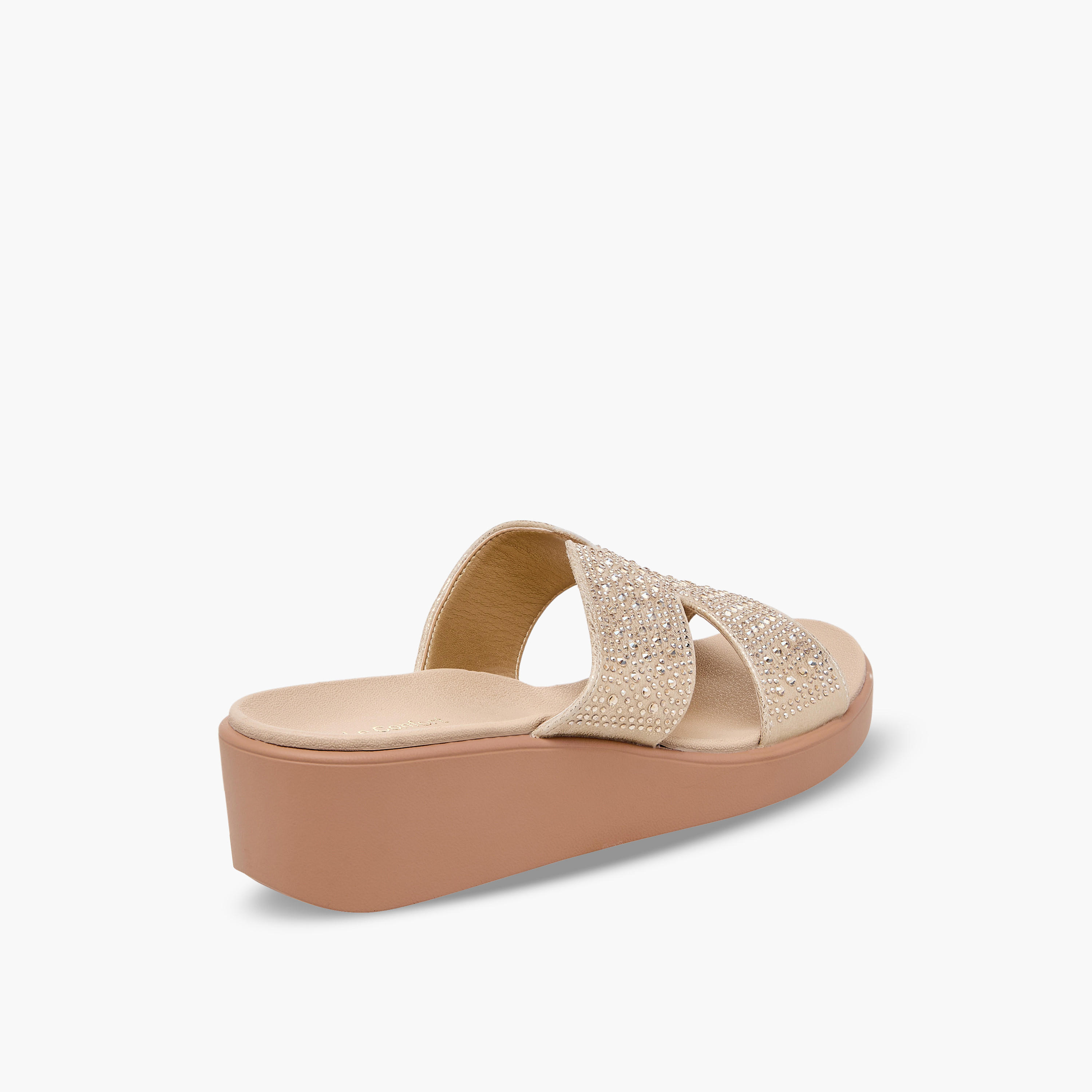 صندل مريح مزين بكعب ويدج للنساء من لو كونفورت-women-shoes-sandals-heeled-image-6