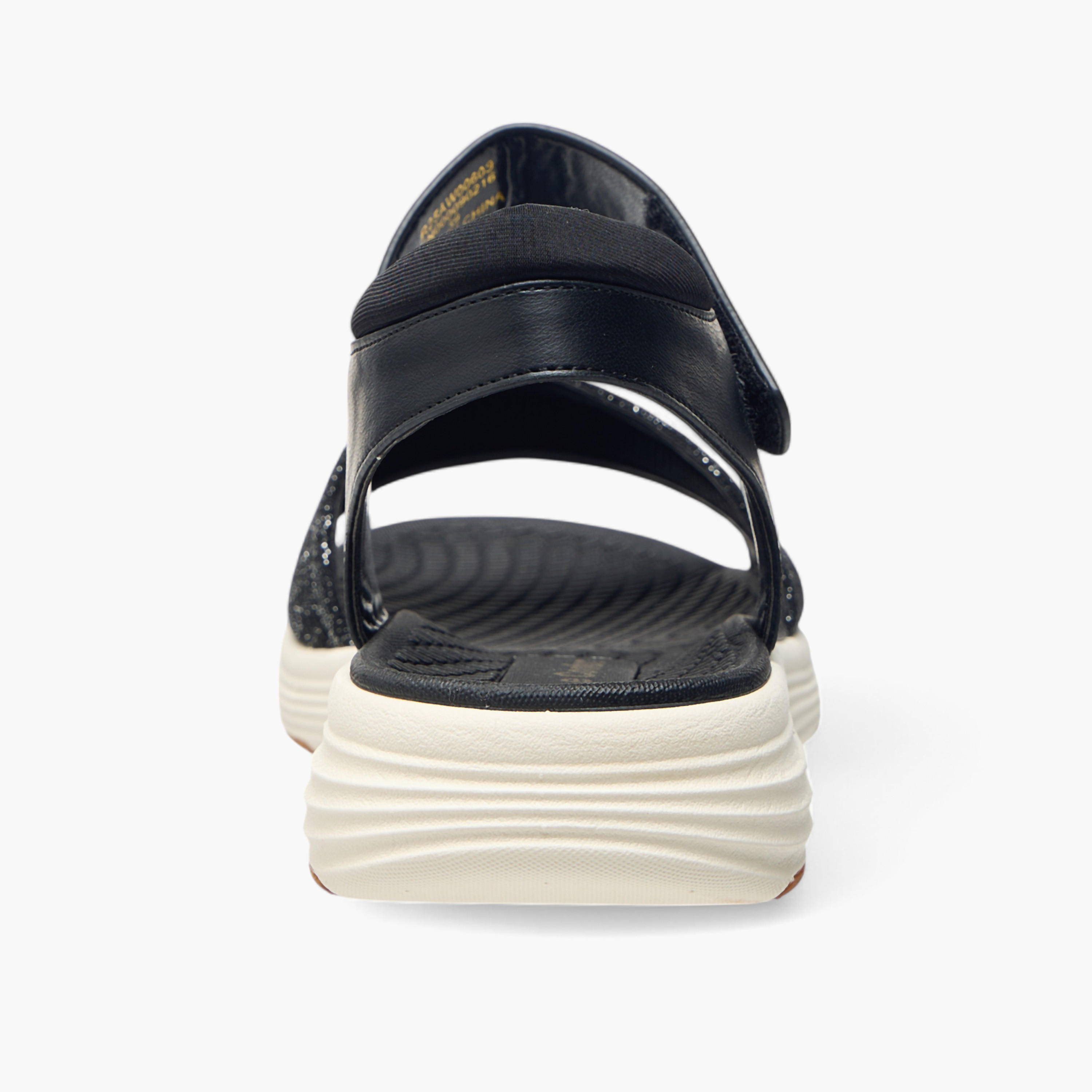Le Confort Textured Comfort Sandals with Hook and Loop Closure-women-shoes-flats-sandals-image-5